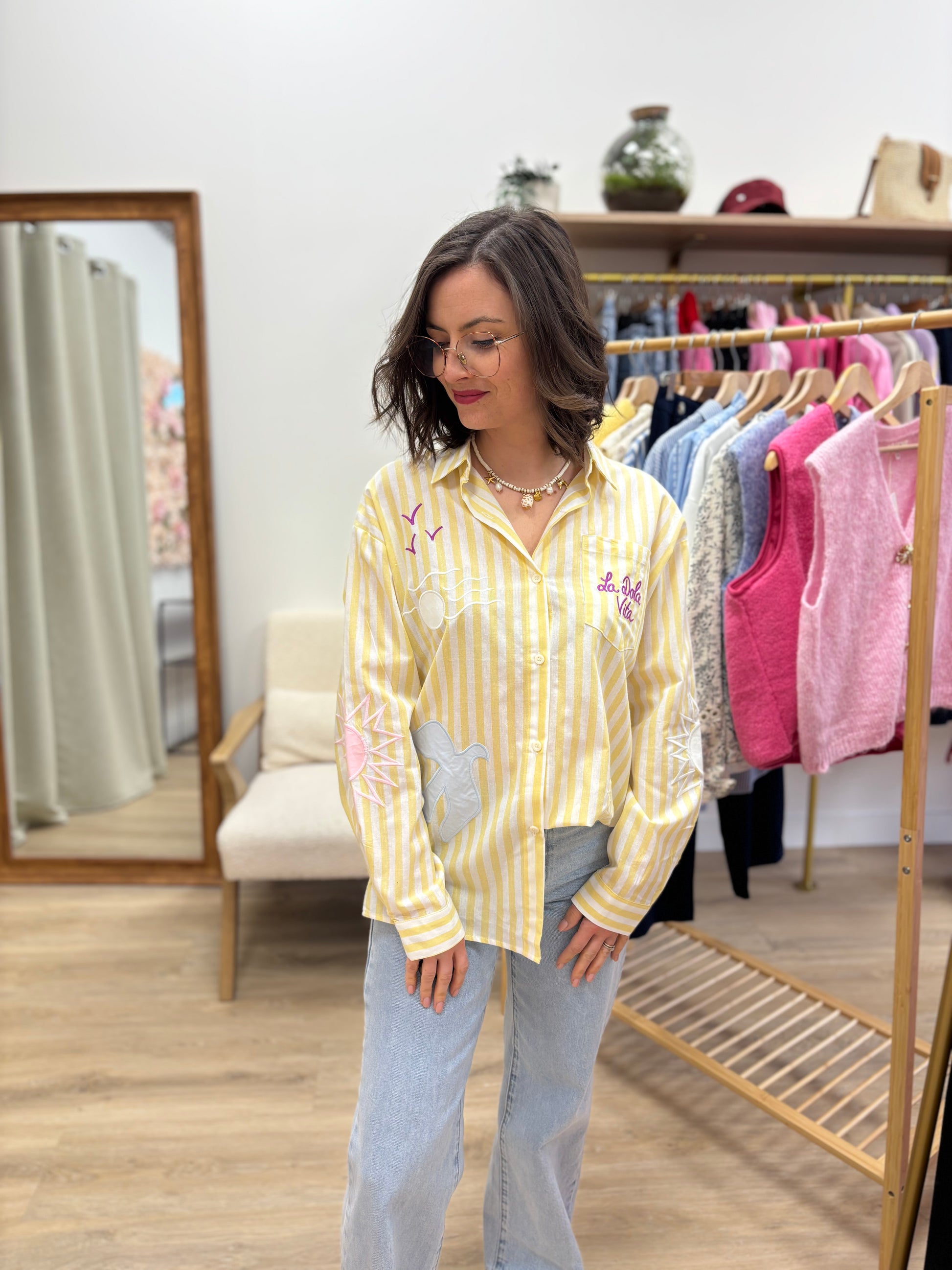 Chemise Dolly jaune