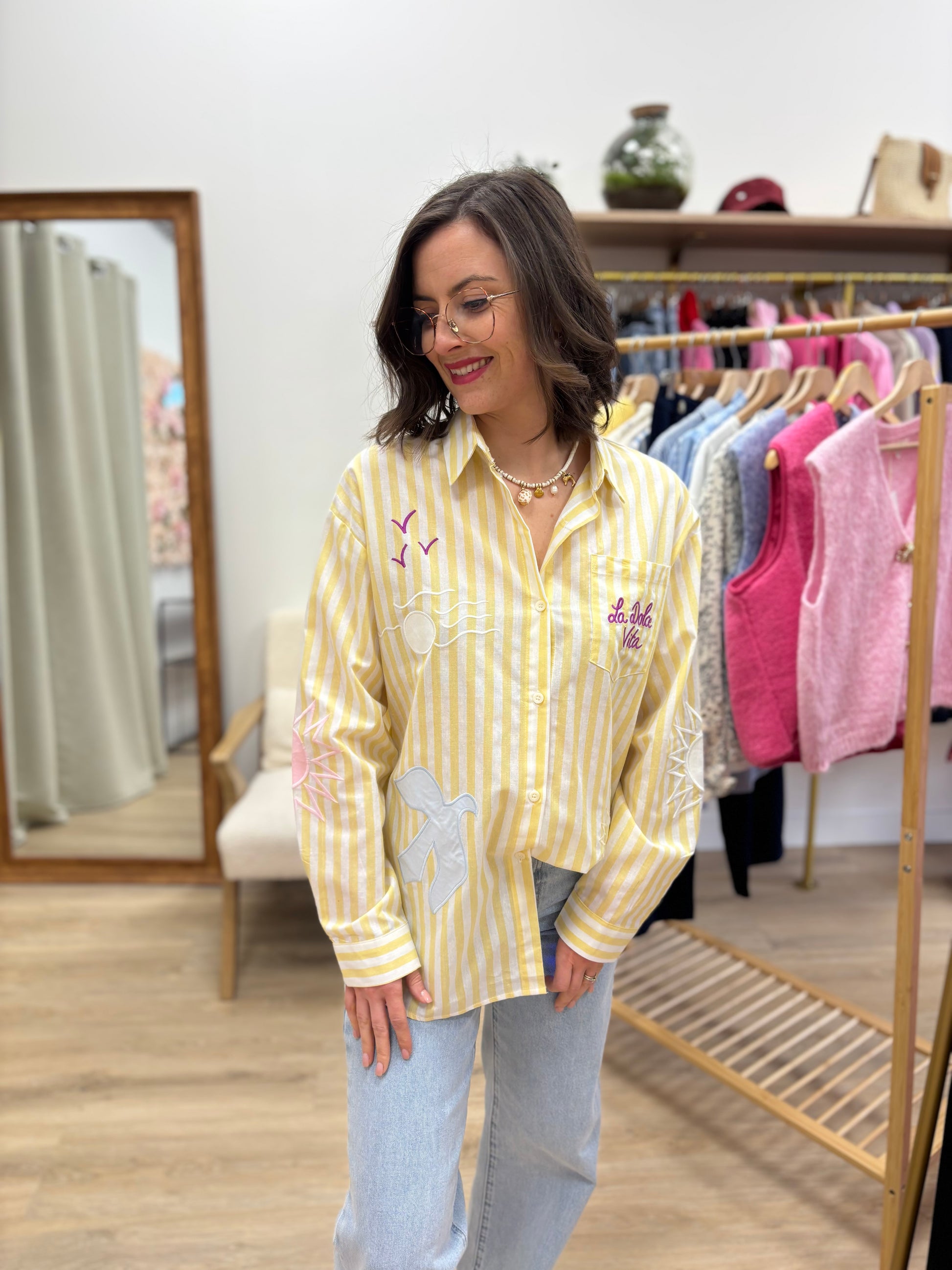 Chemise Dolly jaune