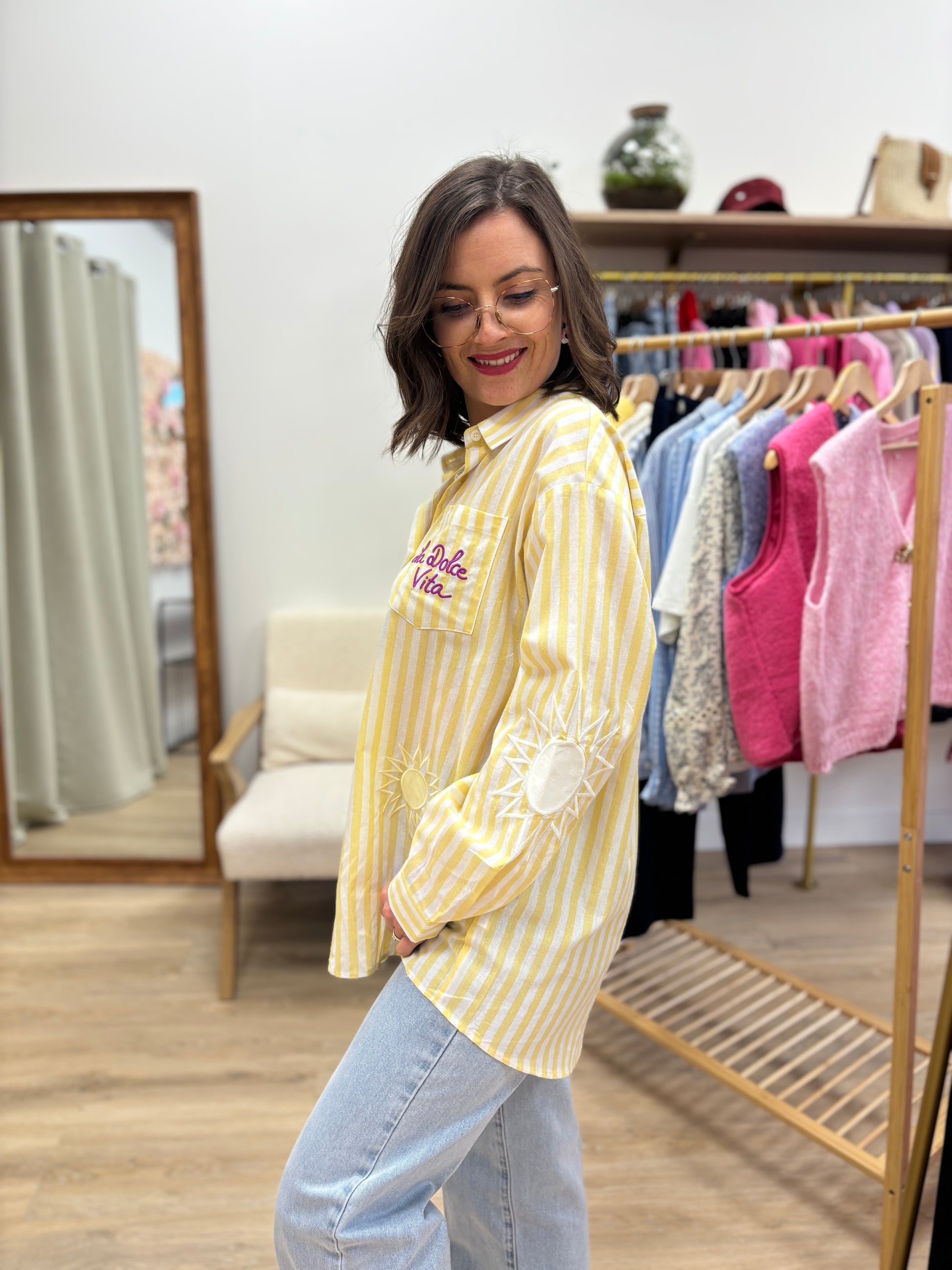 Chemise Dolly jaune