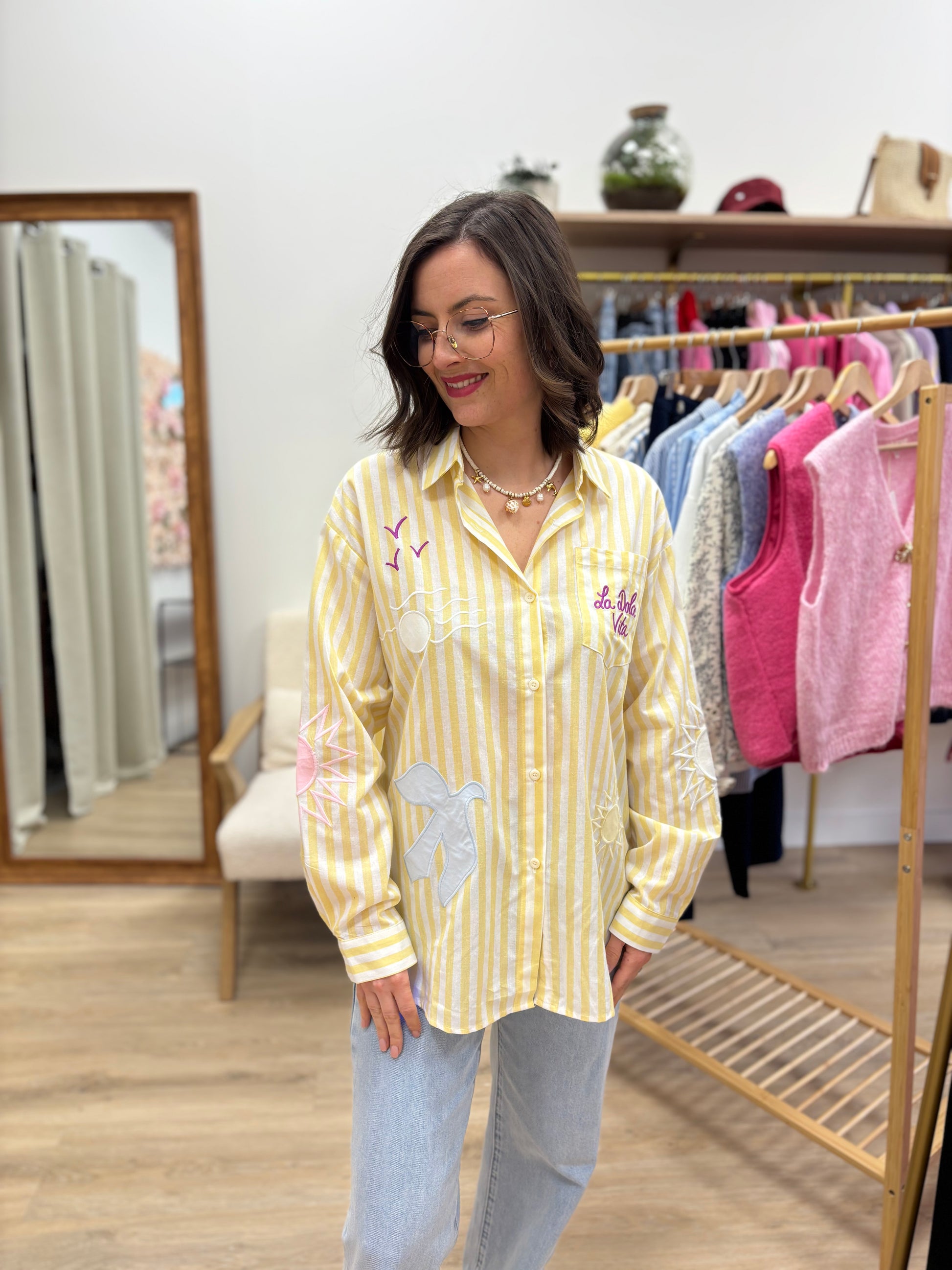 Chemise Dolly jaune