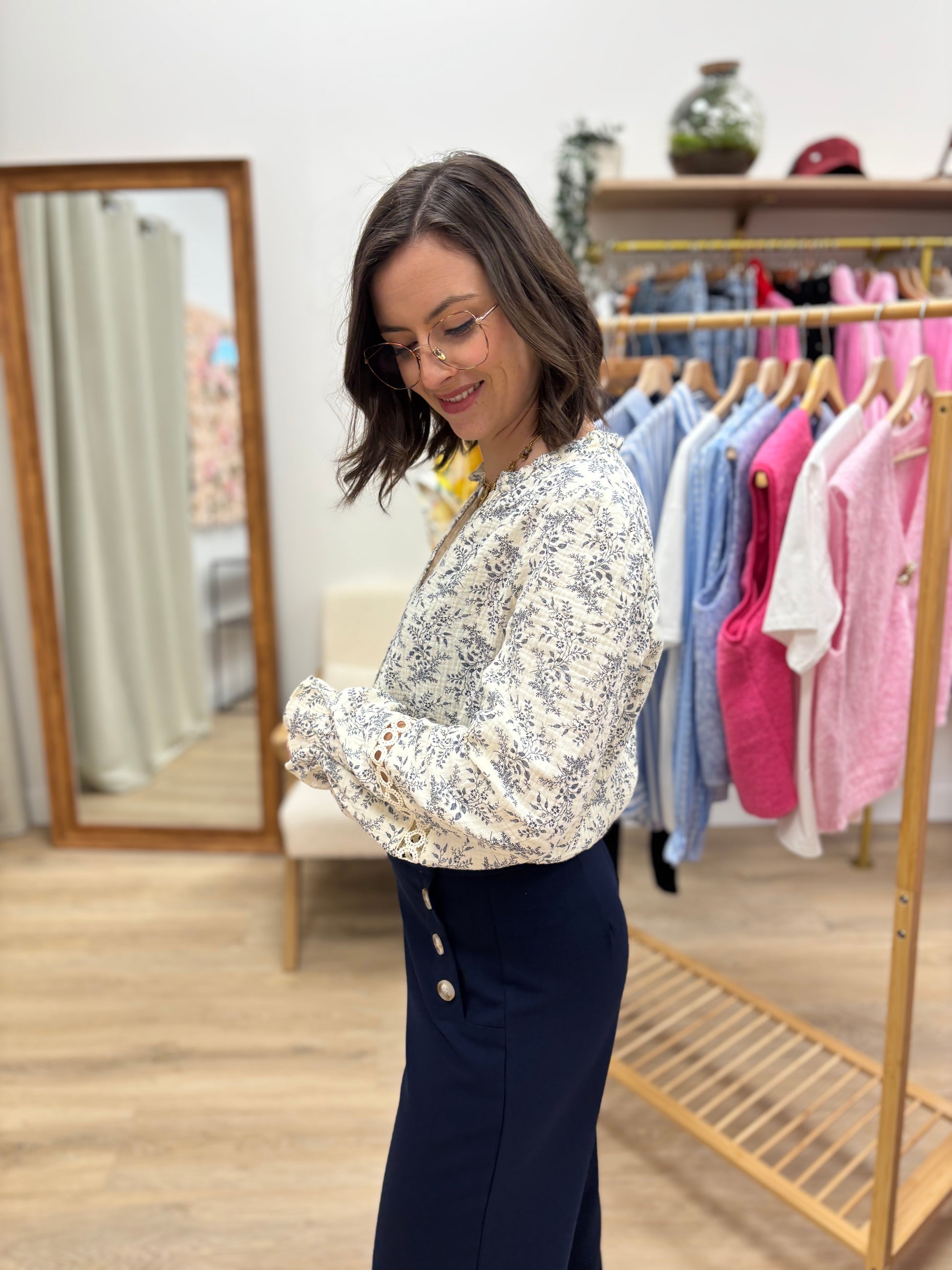 Chemise Isadora marine