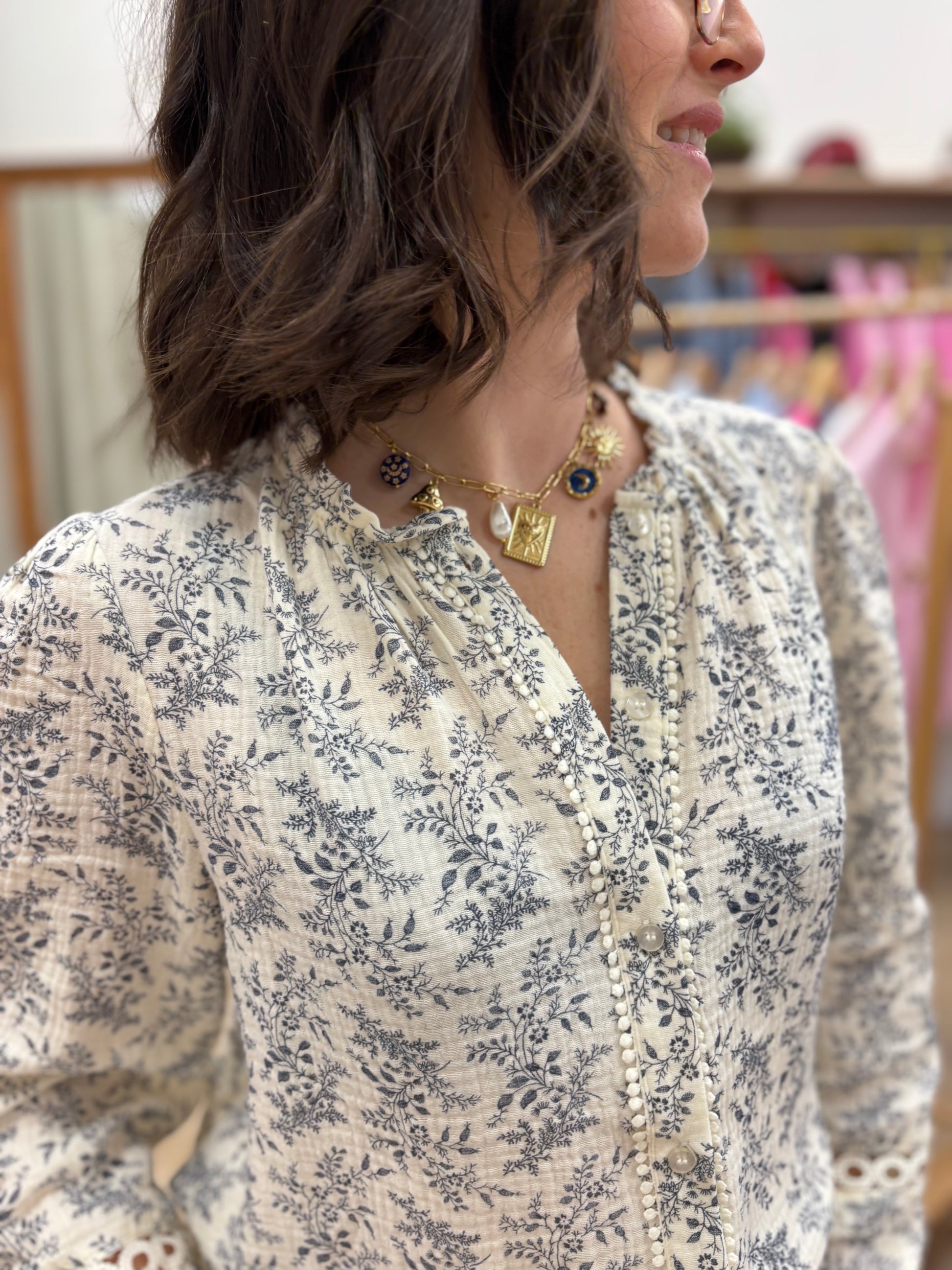 Chemise Isadora marine