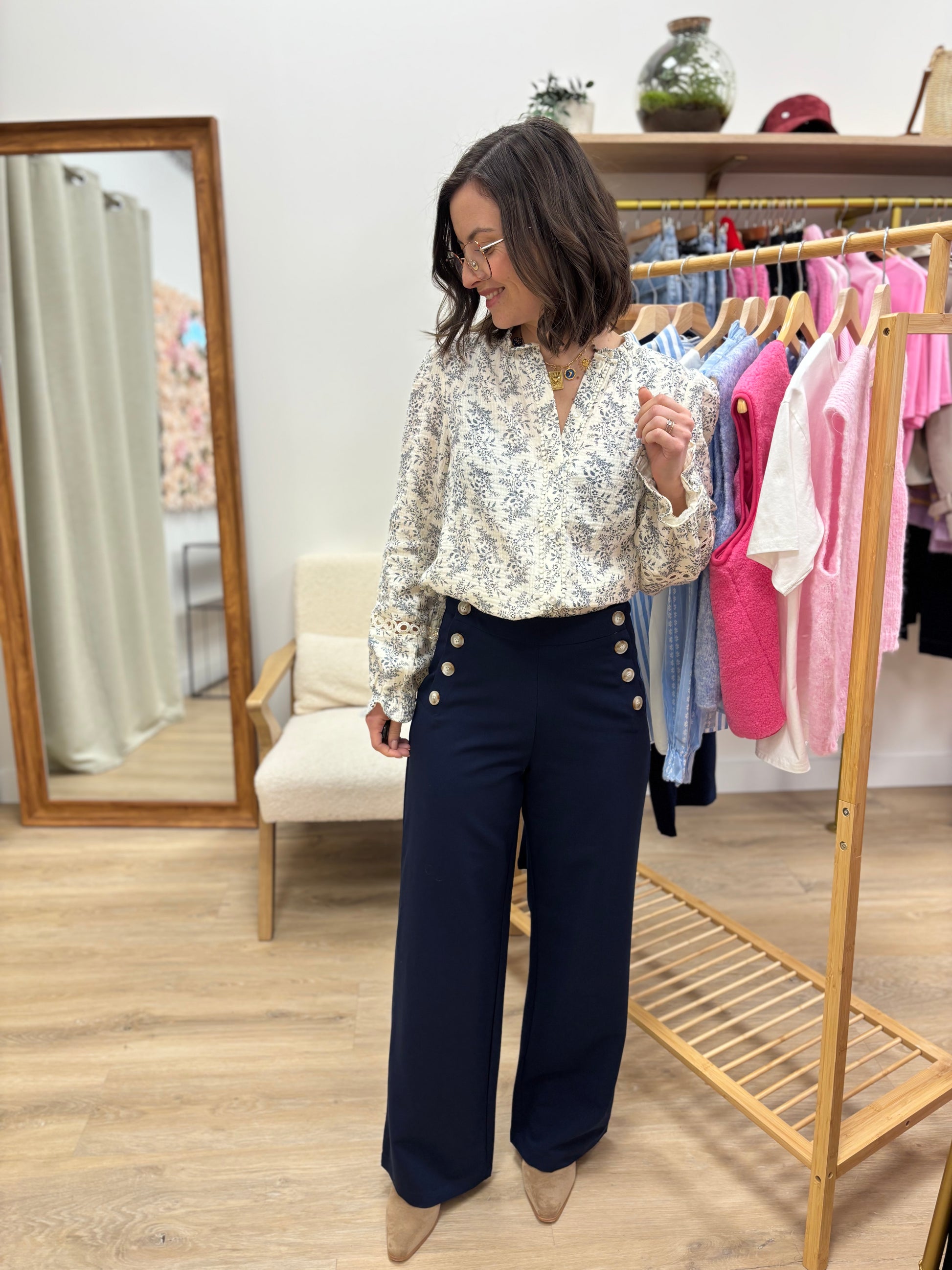 Pantalon Jérôme marine