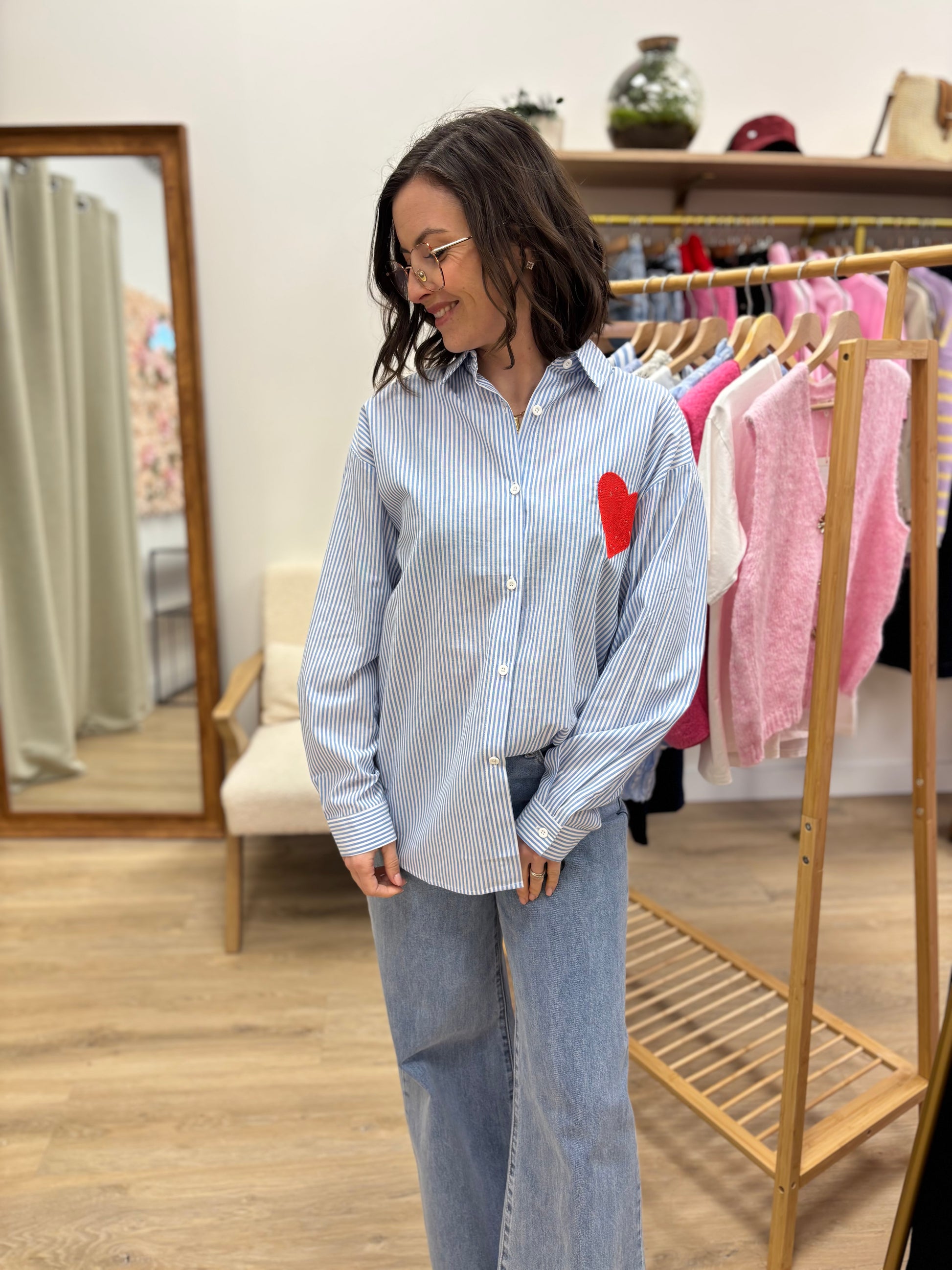 Chemise Alessia bleue