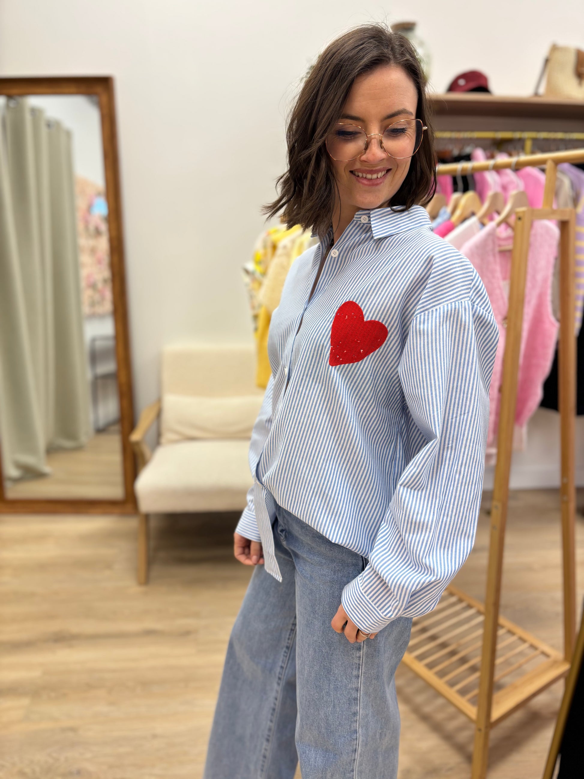 Chemise Alessia bleue