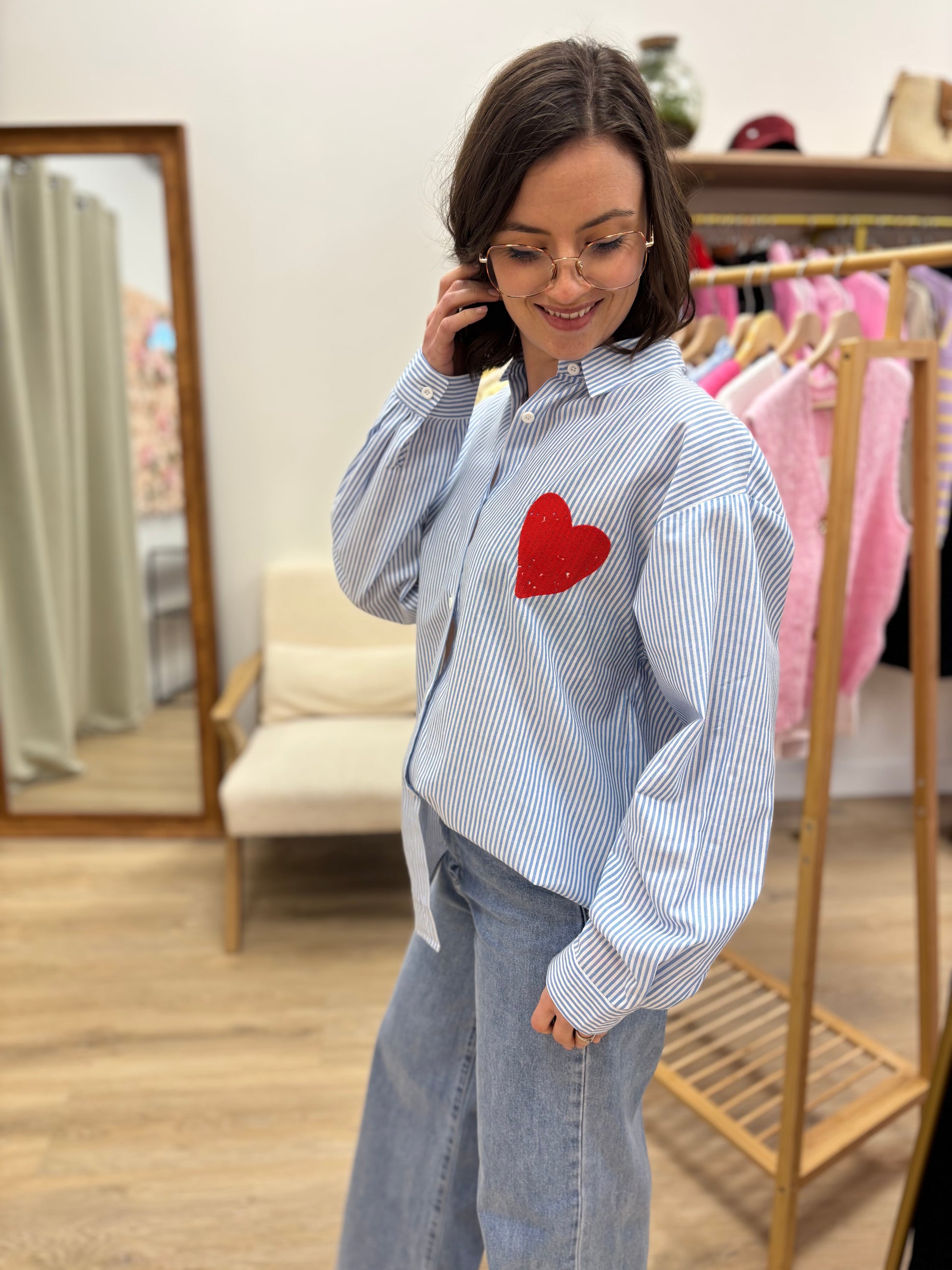 Chemise Alessia bleue