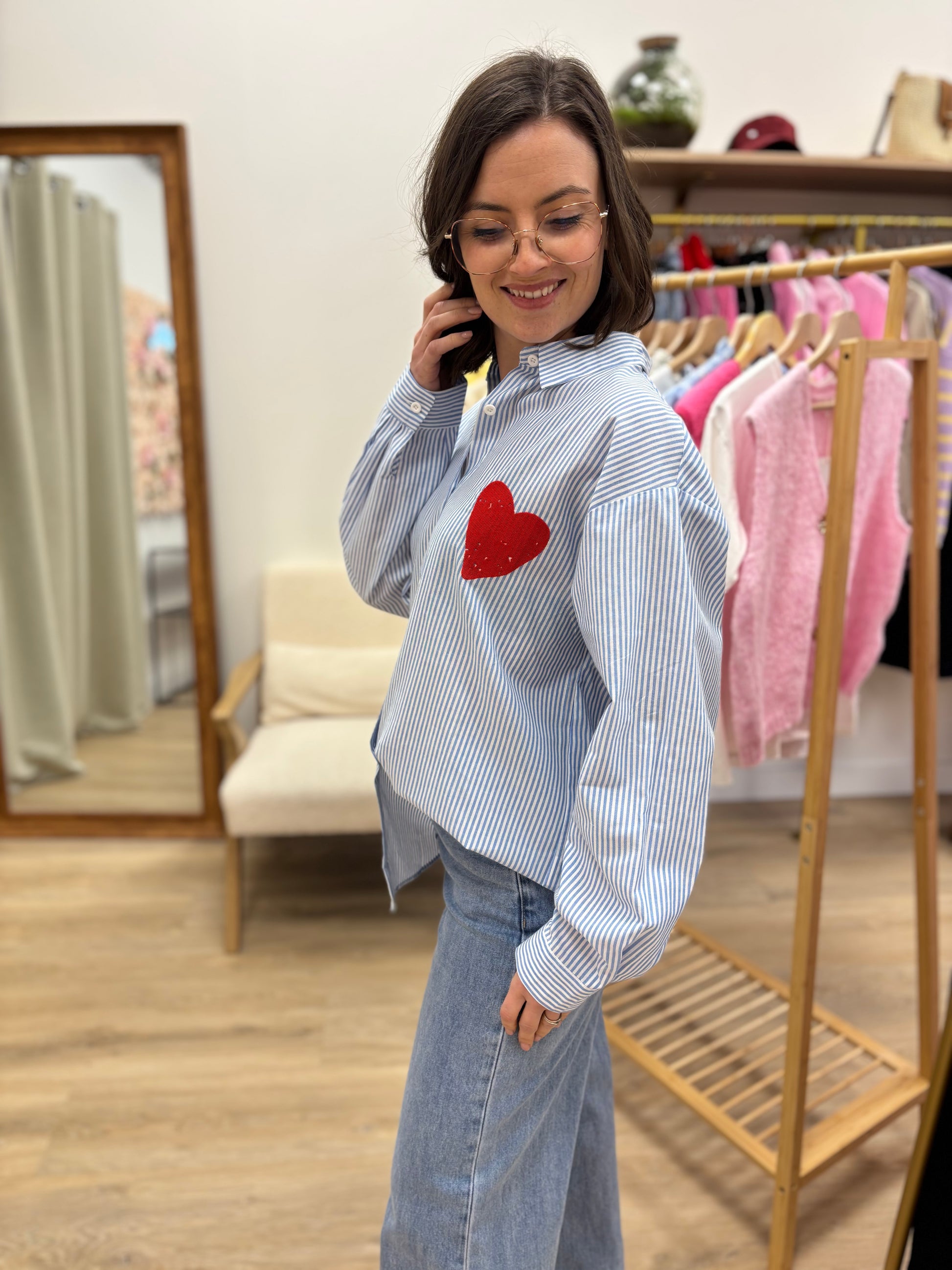 Chemise Alessia bleue