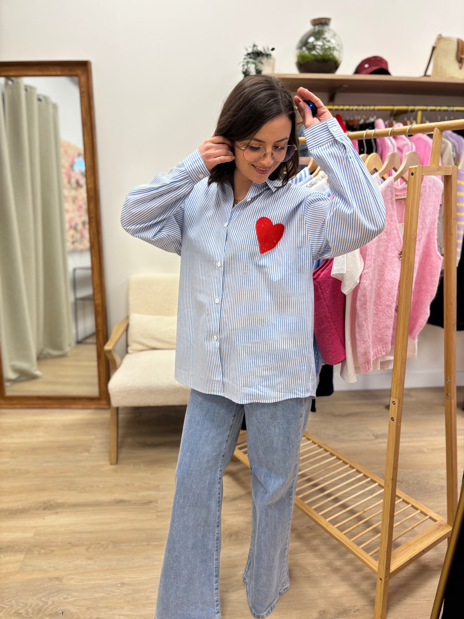 Chemise Alessia bleue