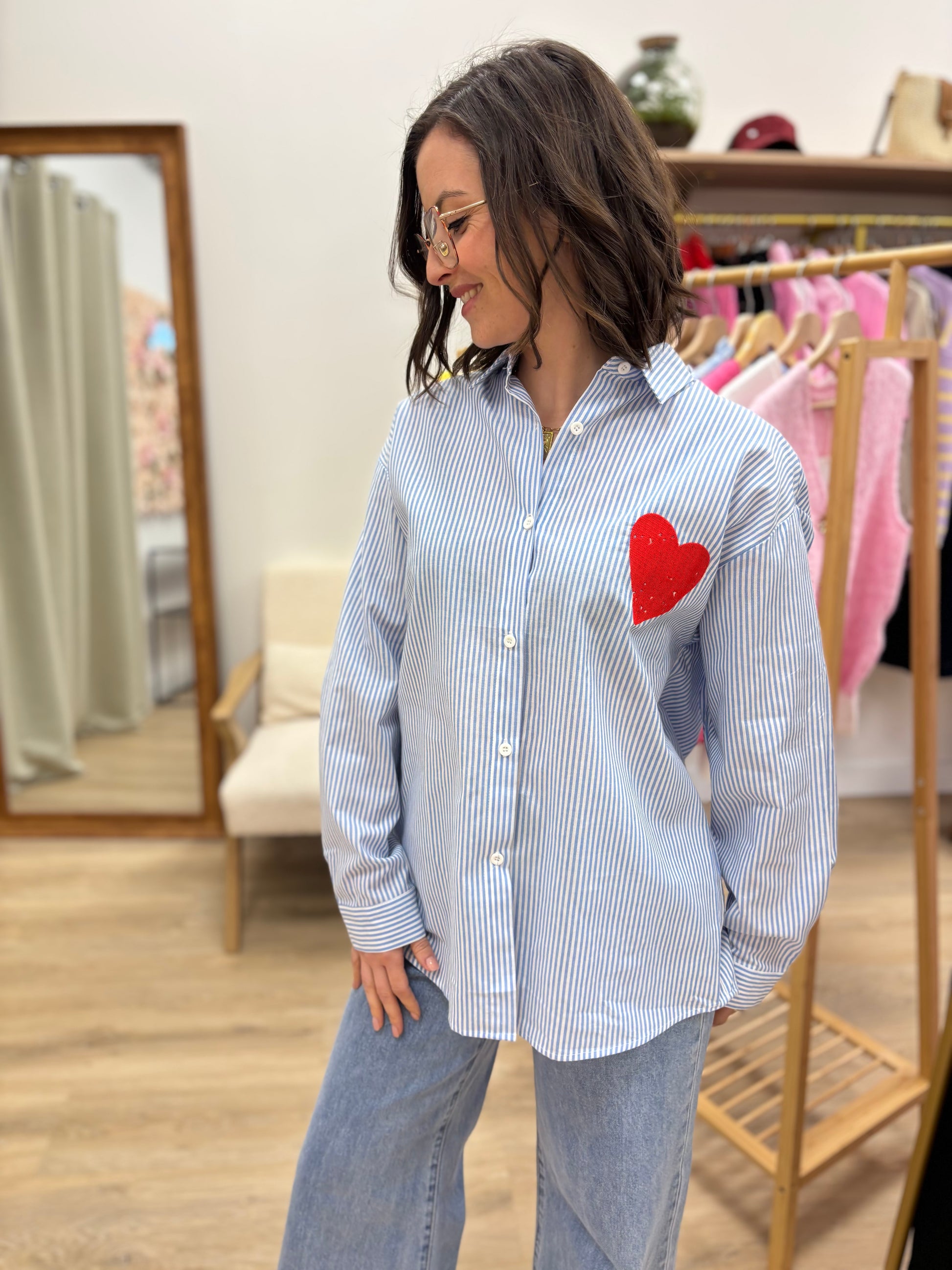 Chemise Alessia bleue
