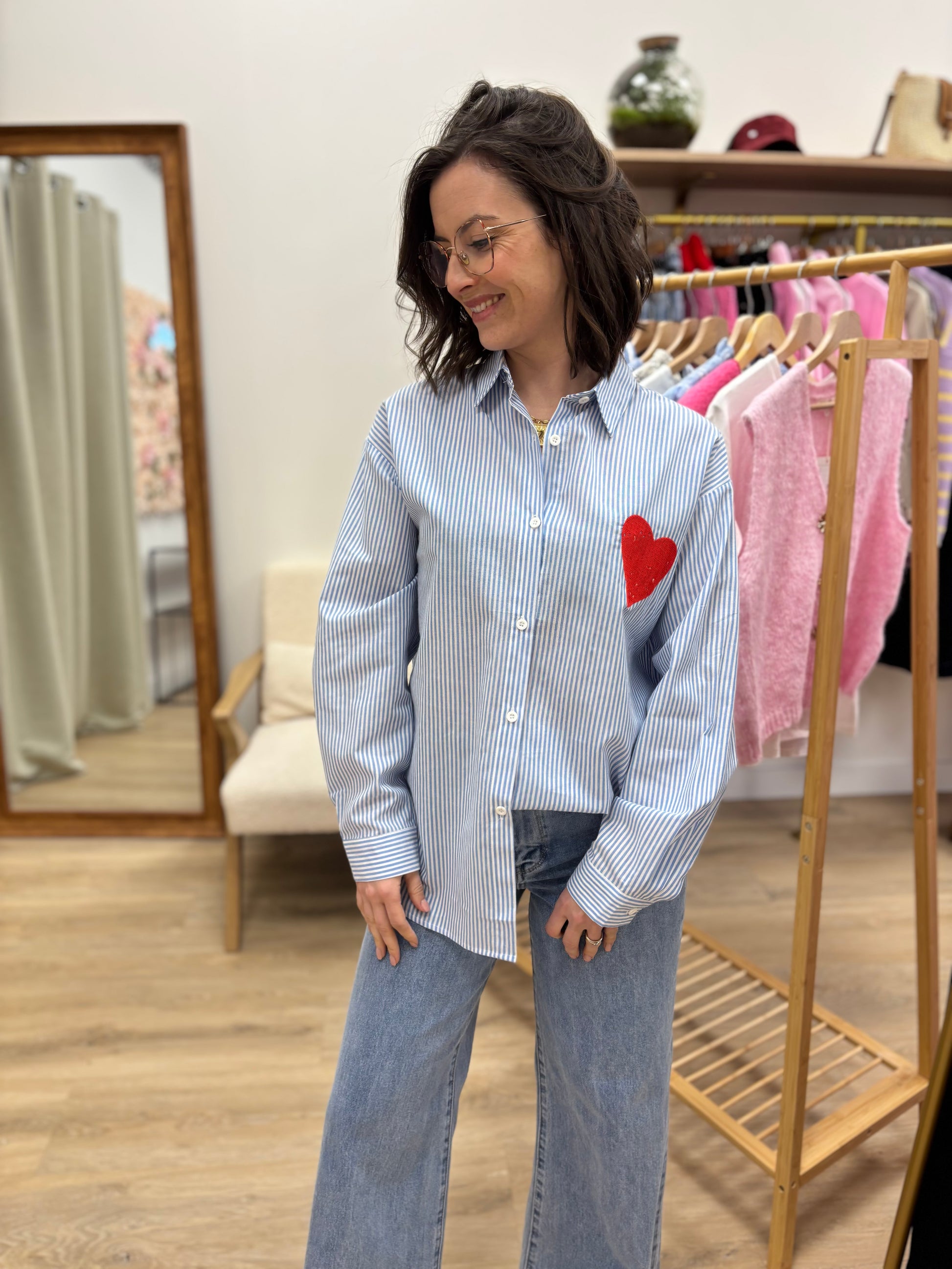 Chemise Alessia bleue