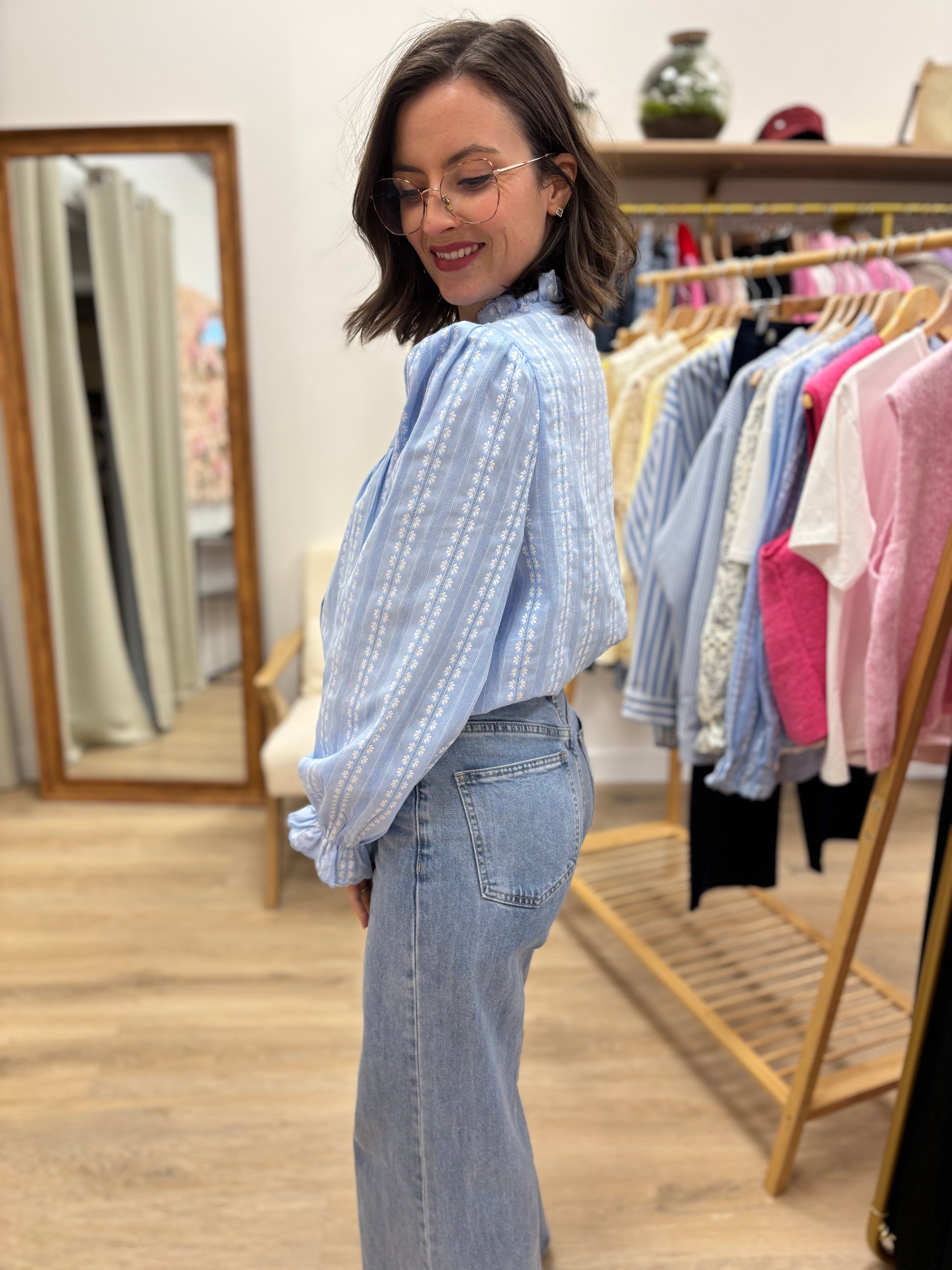 Chemise Célia bleu