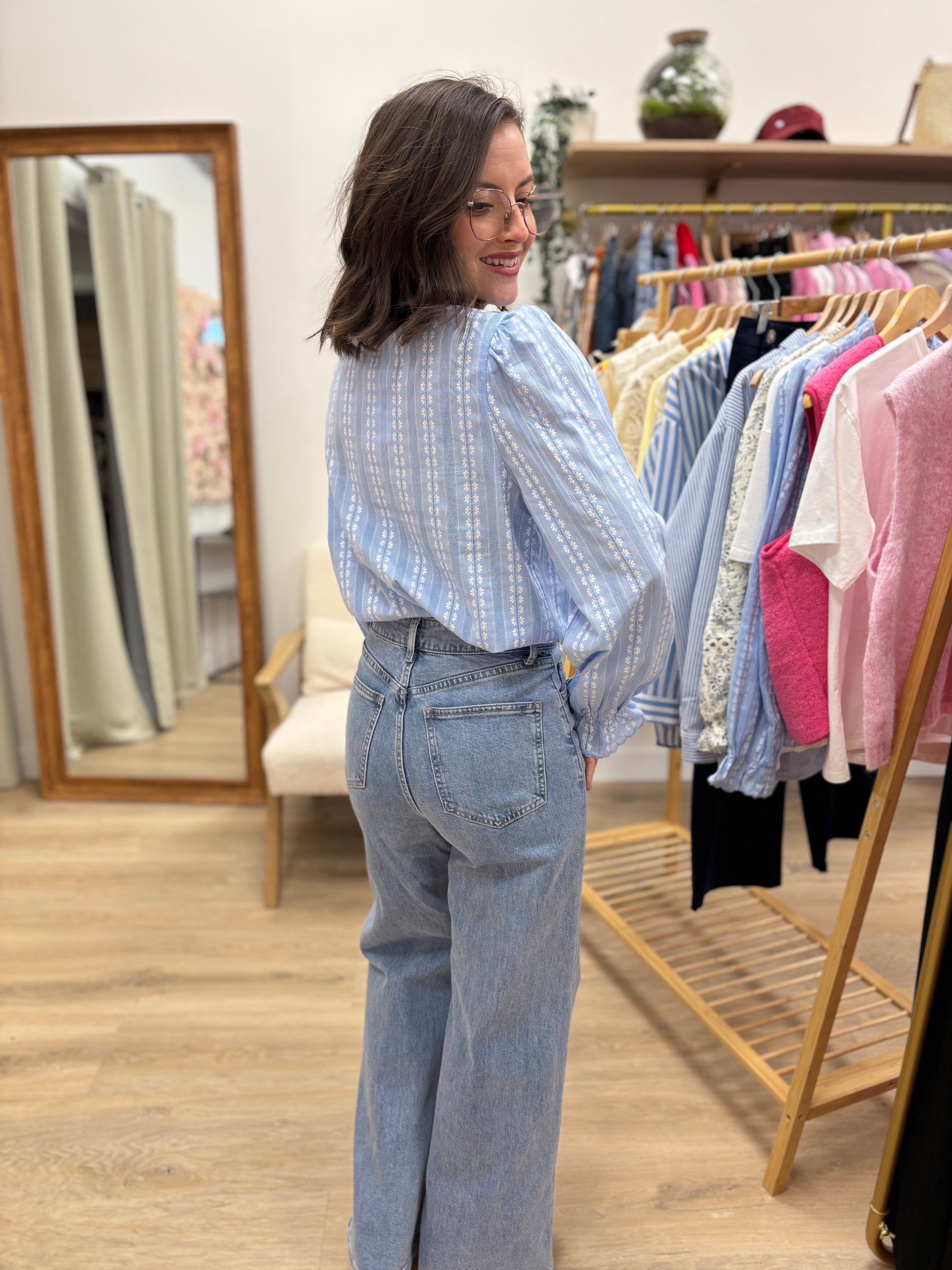 Chemise Célia bleu