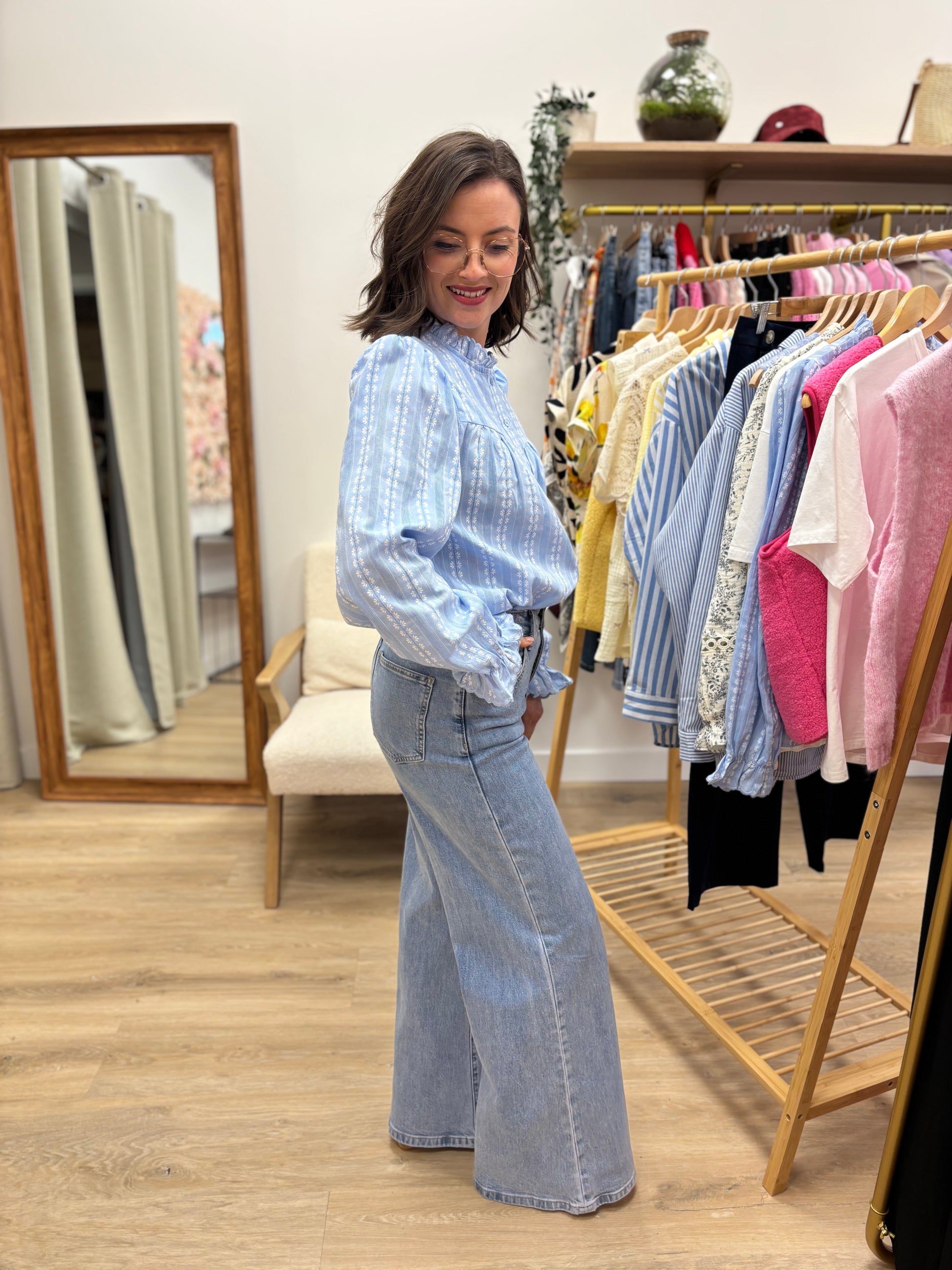 Chemise Célia bleu