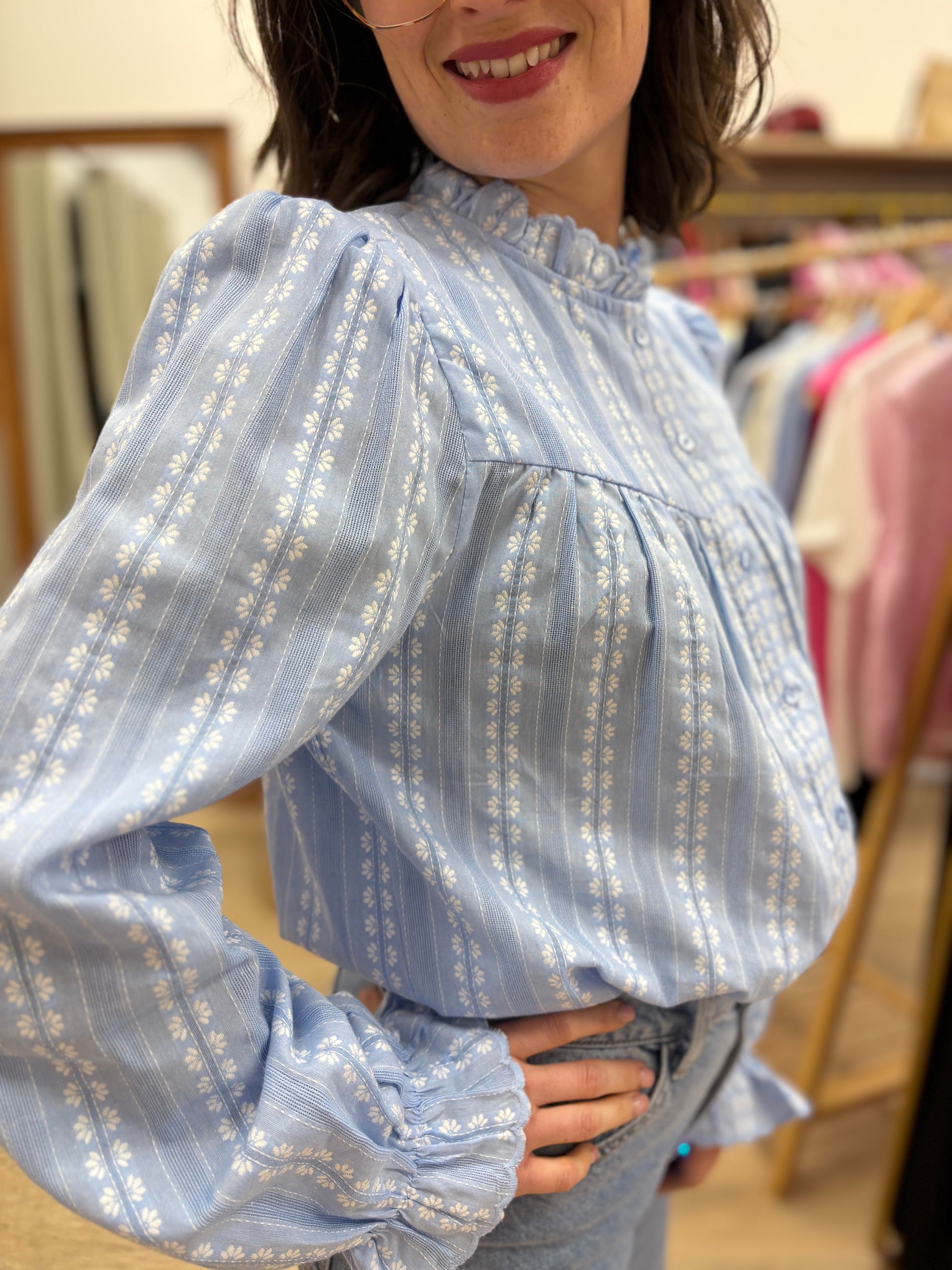 Chemise Célia bleu