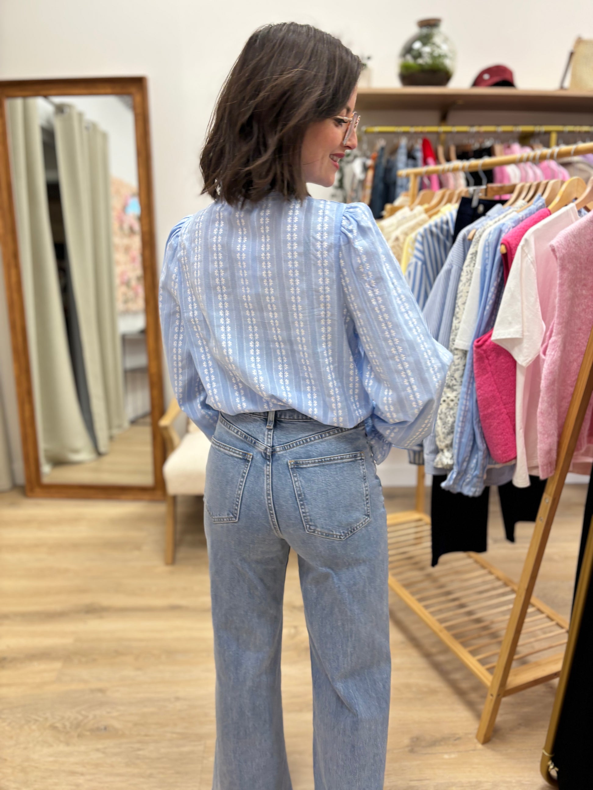 Chemise Célia bleu
