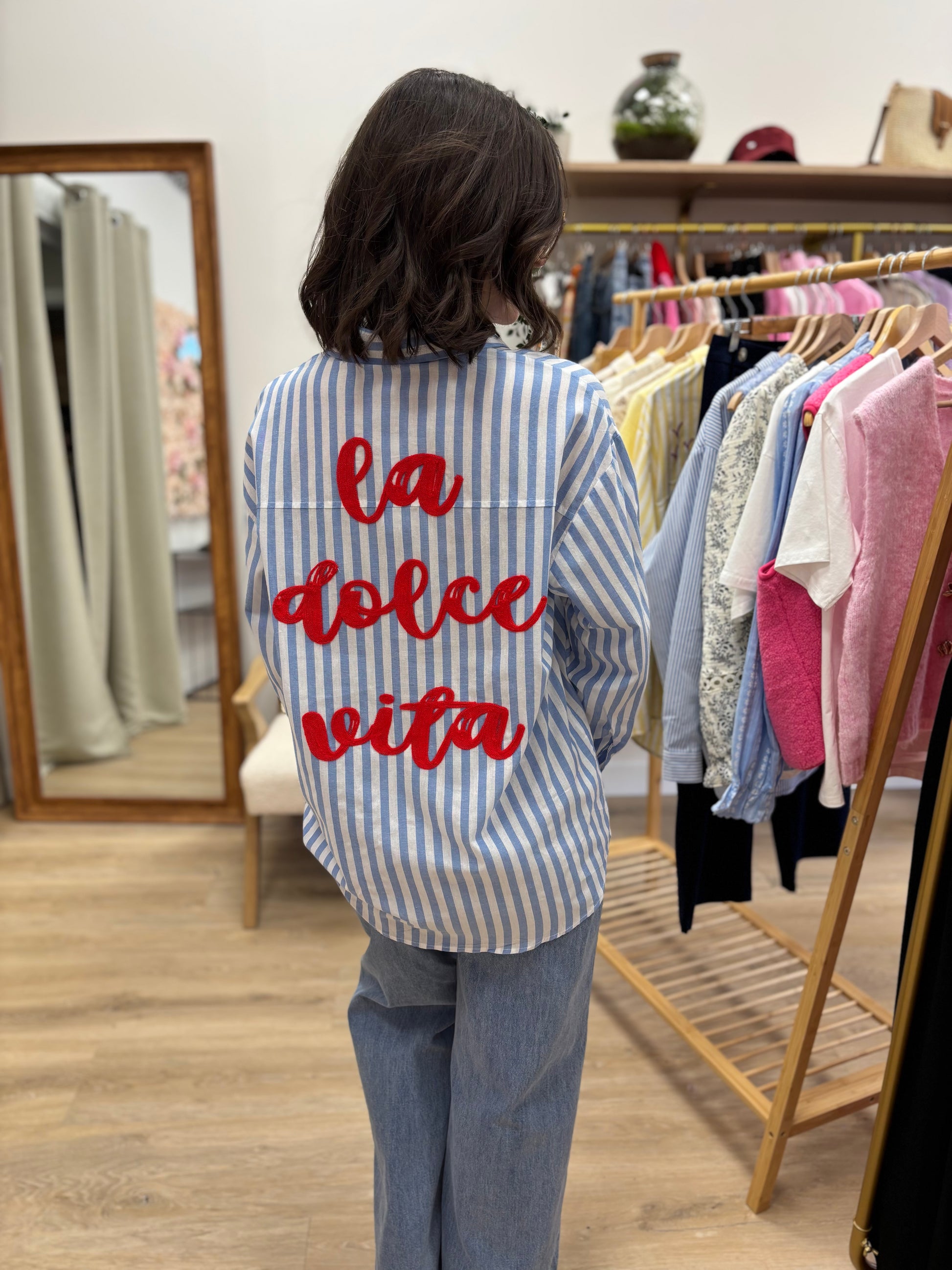 Chemise Virginie bleue
