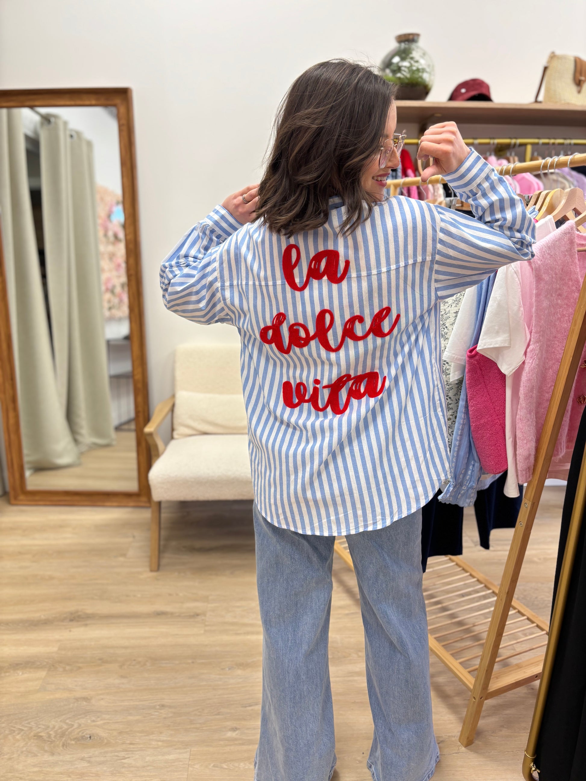 Chemise Virginie bleue