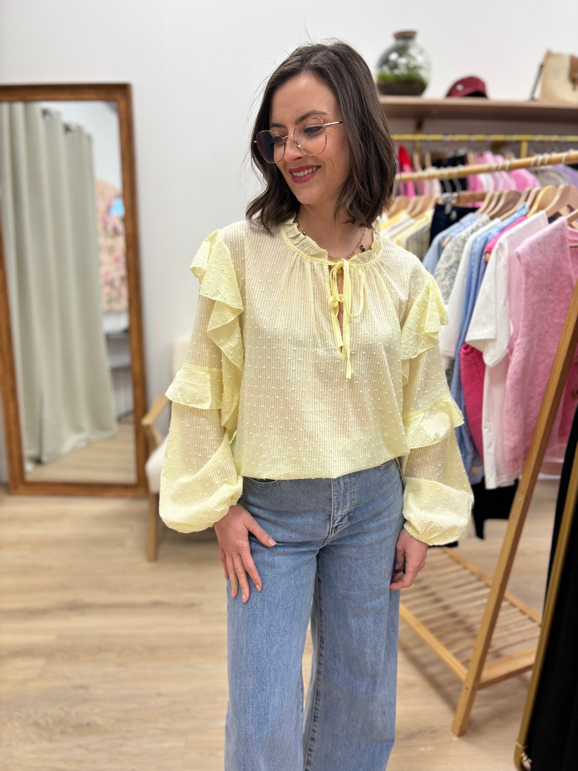Chemise Lise jaune