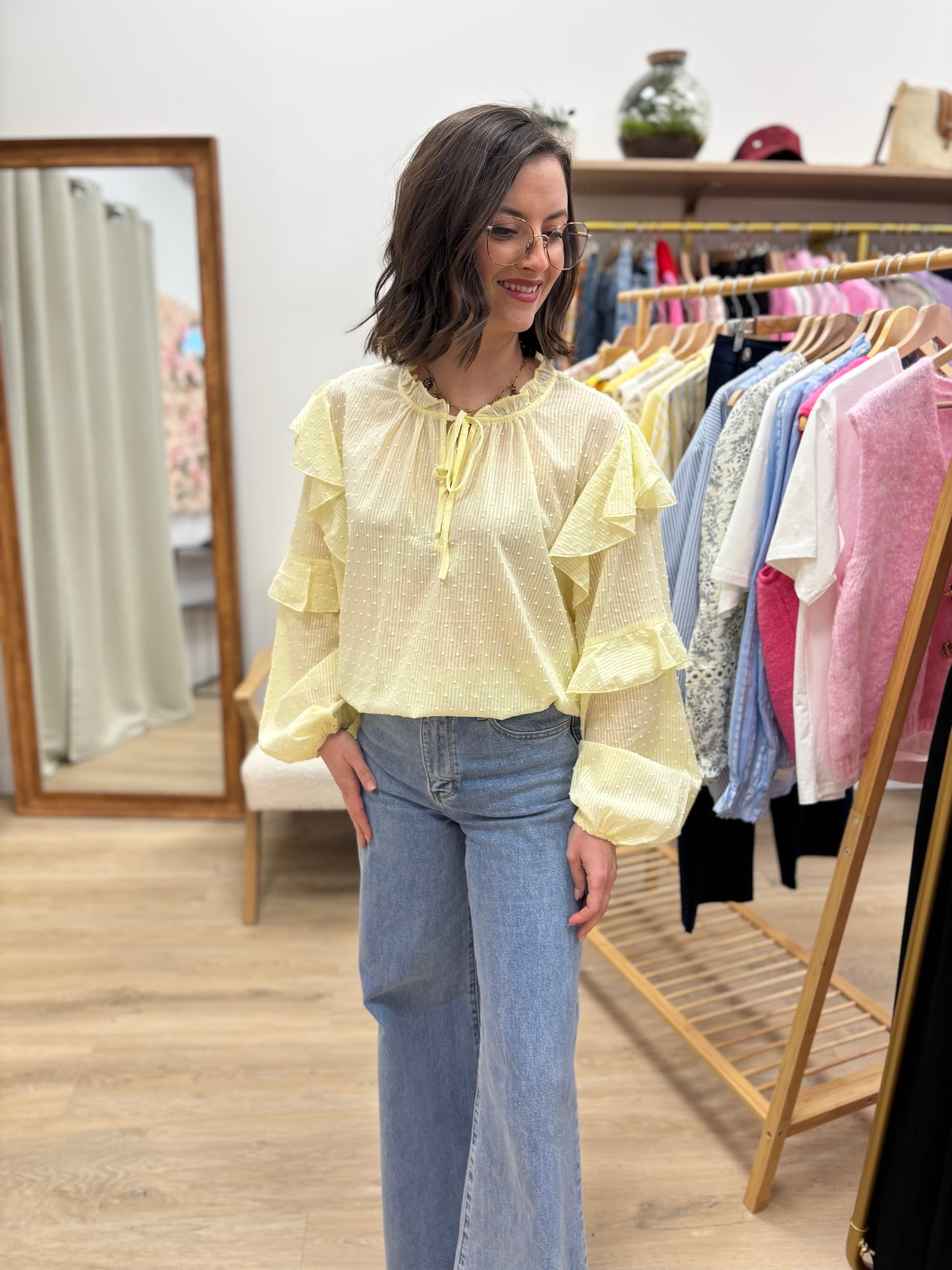 Chemise Lise jaune