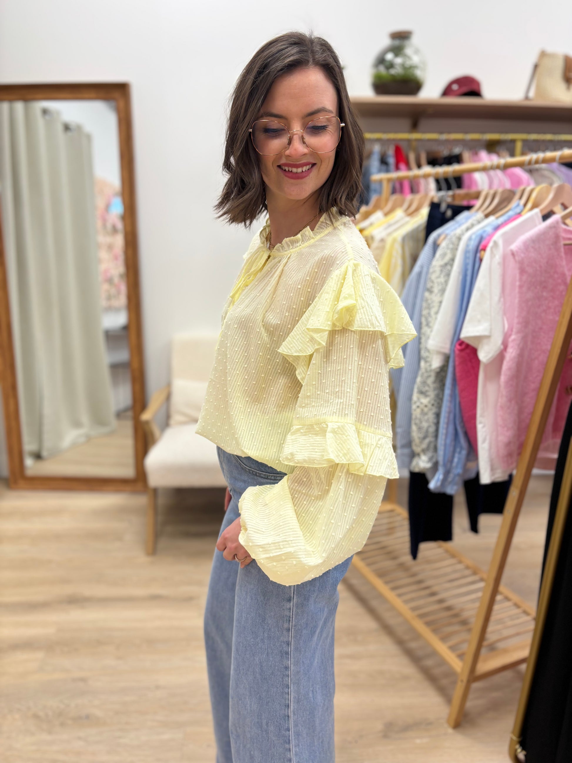Chemise Lise jaune