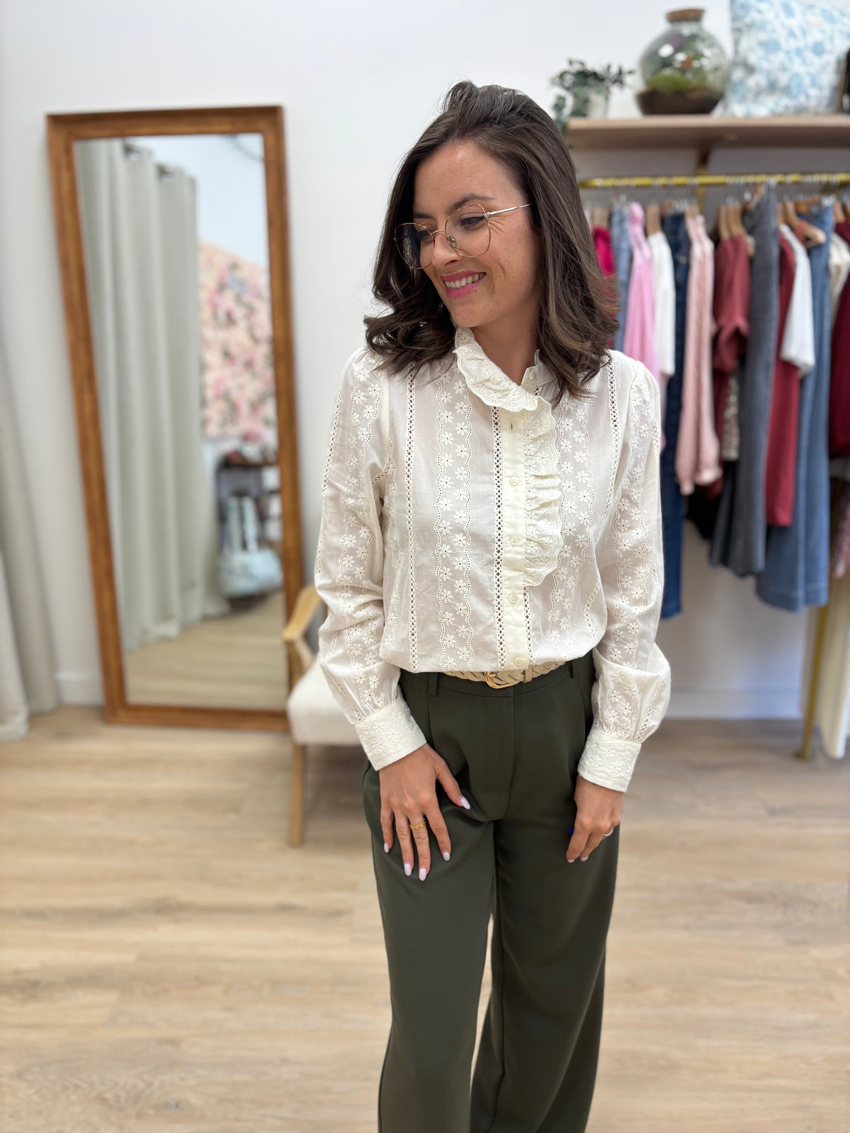 Chemise Elodie crème