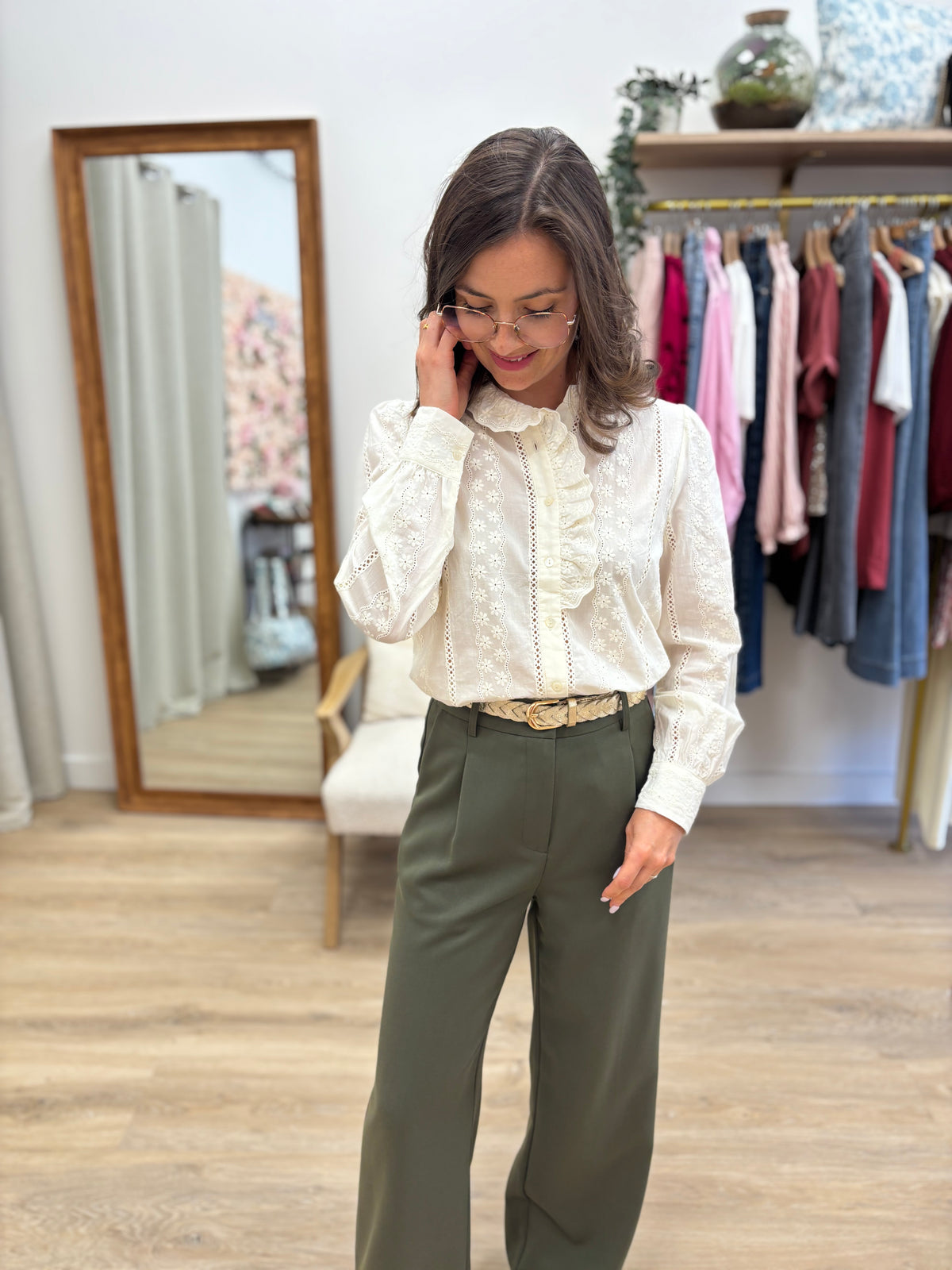 Chemise Elodie crème