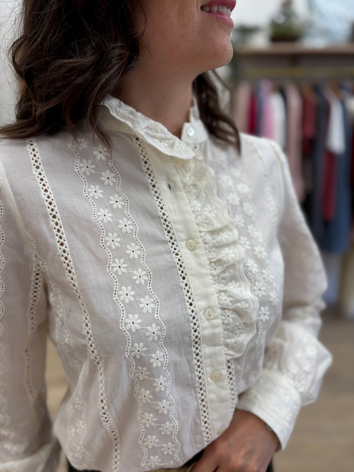 Chemise Elodie crème