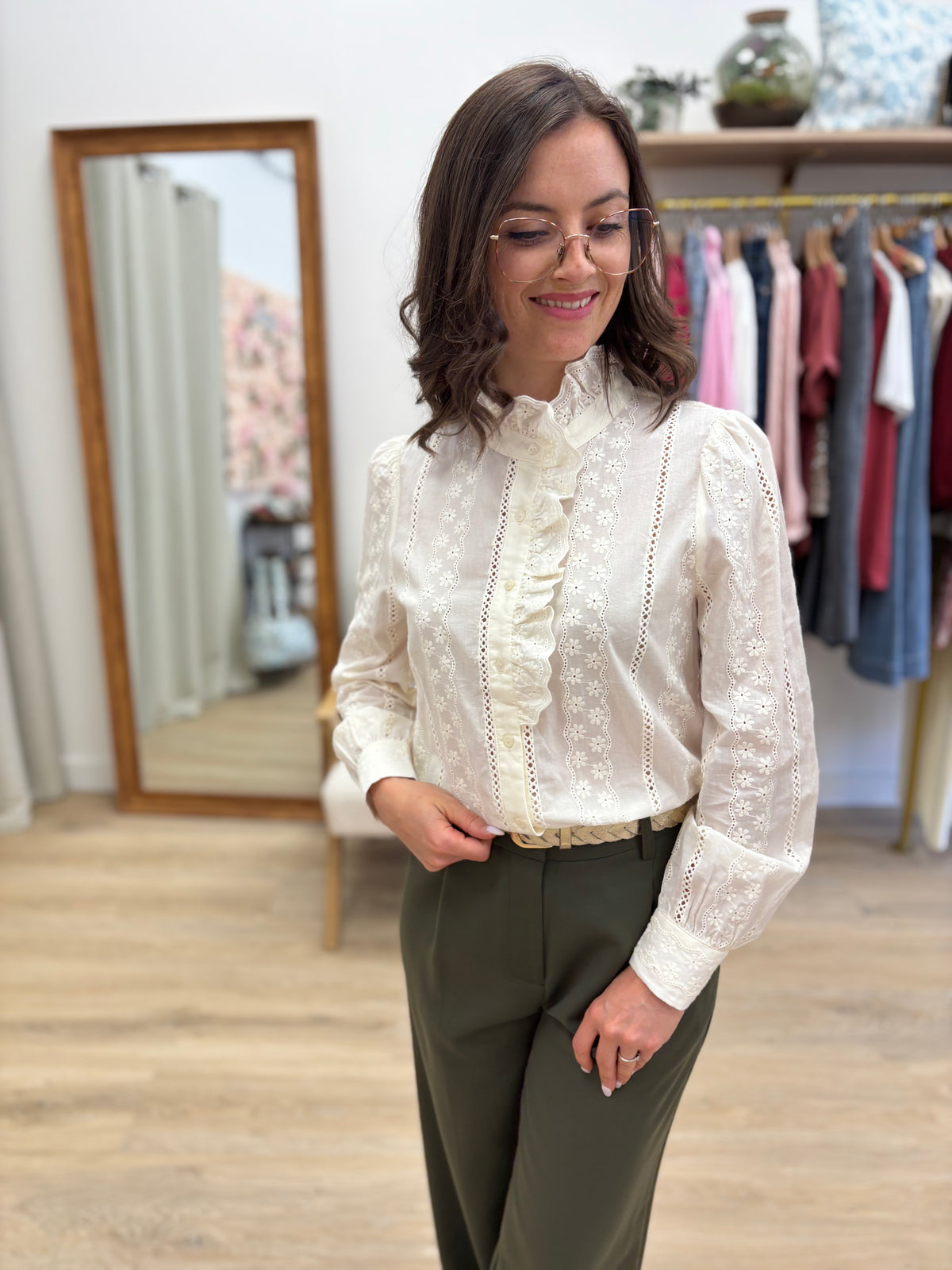 Chemise Elodie crème