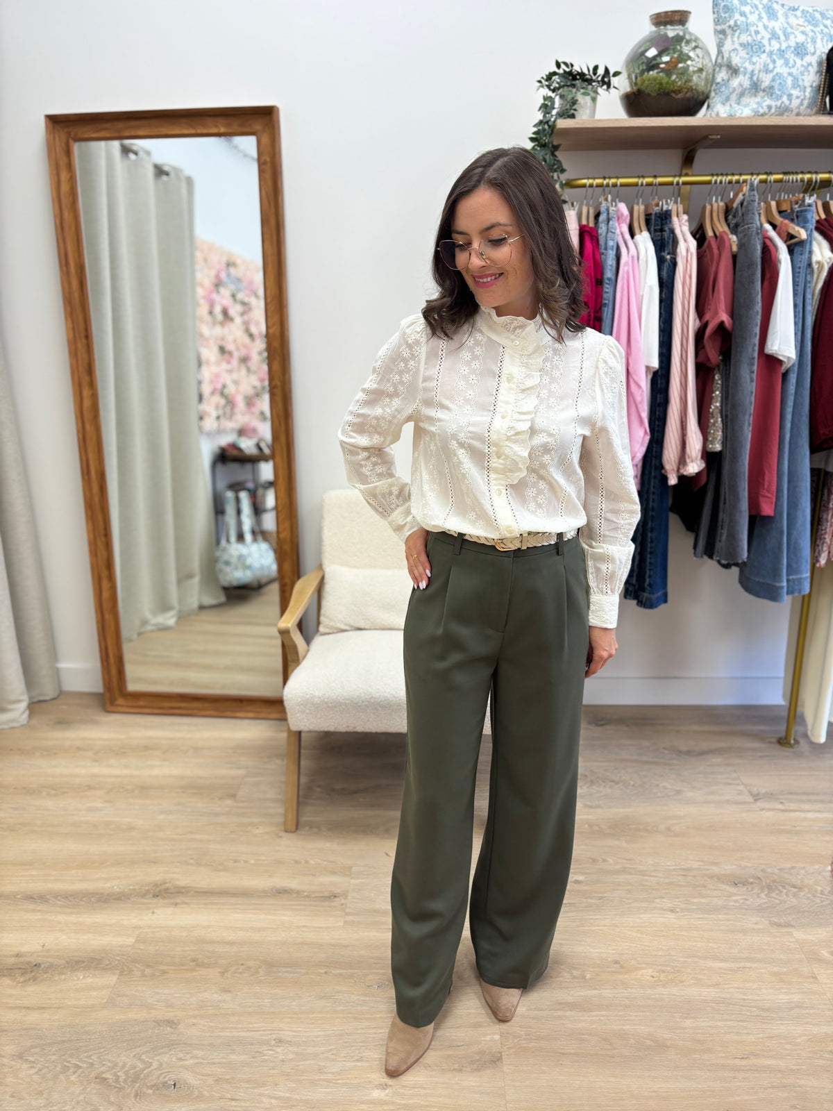 Pantalon Margaux kaki