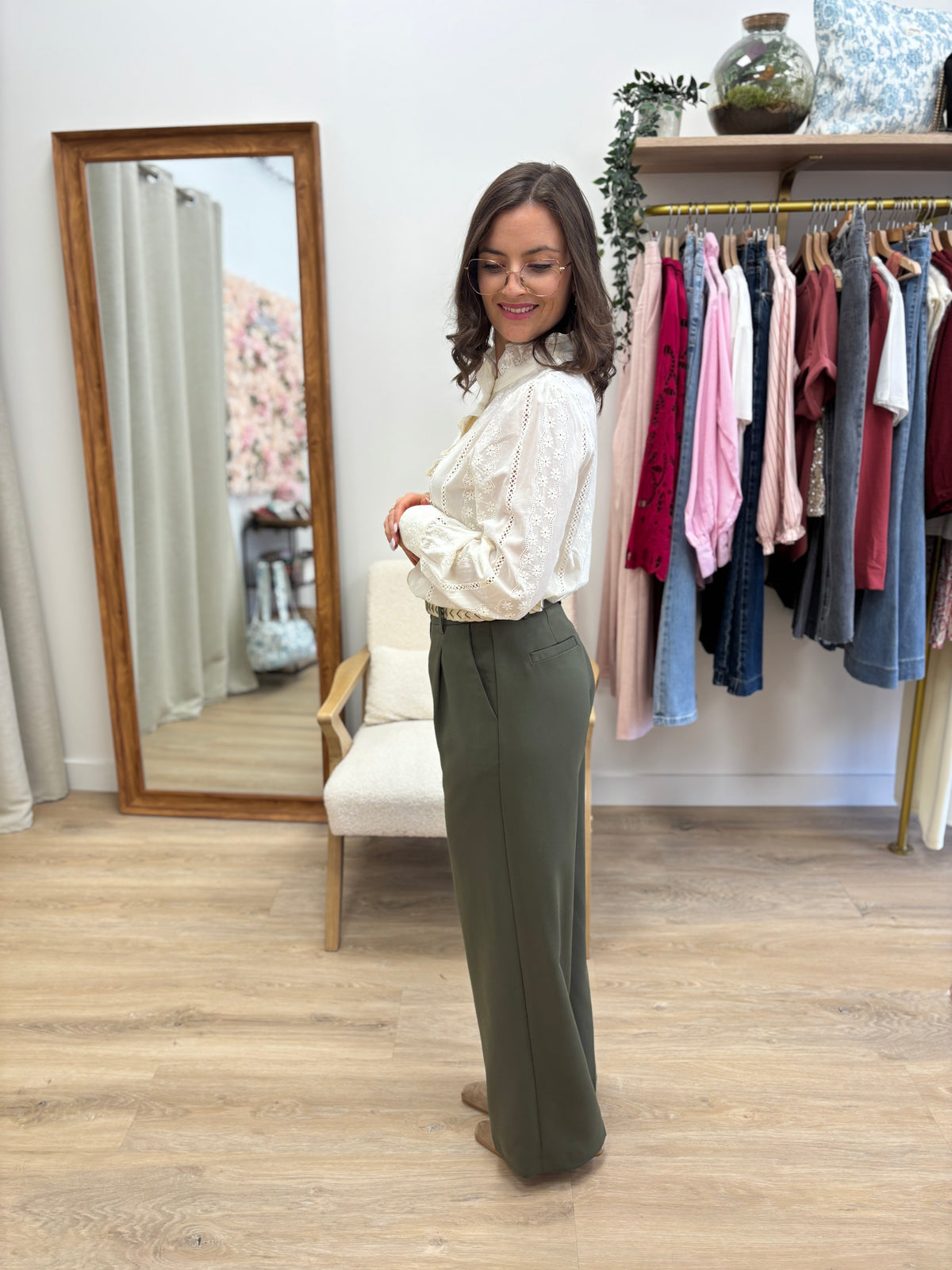 Pantalon Margaux kaki