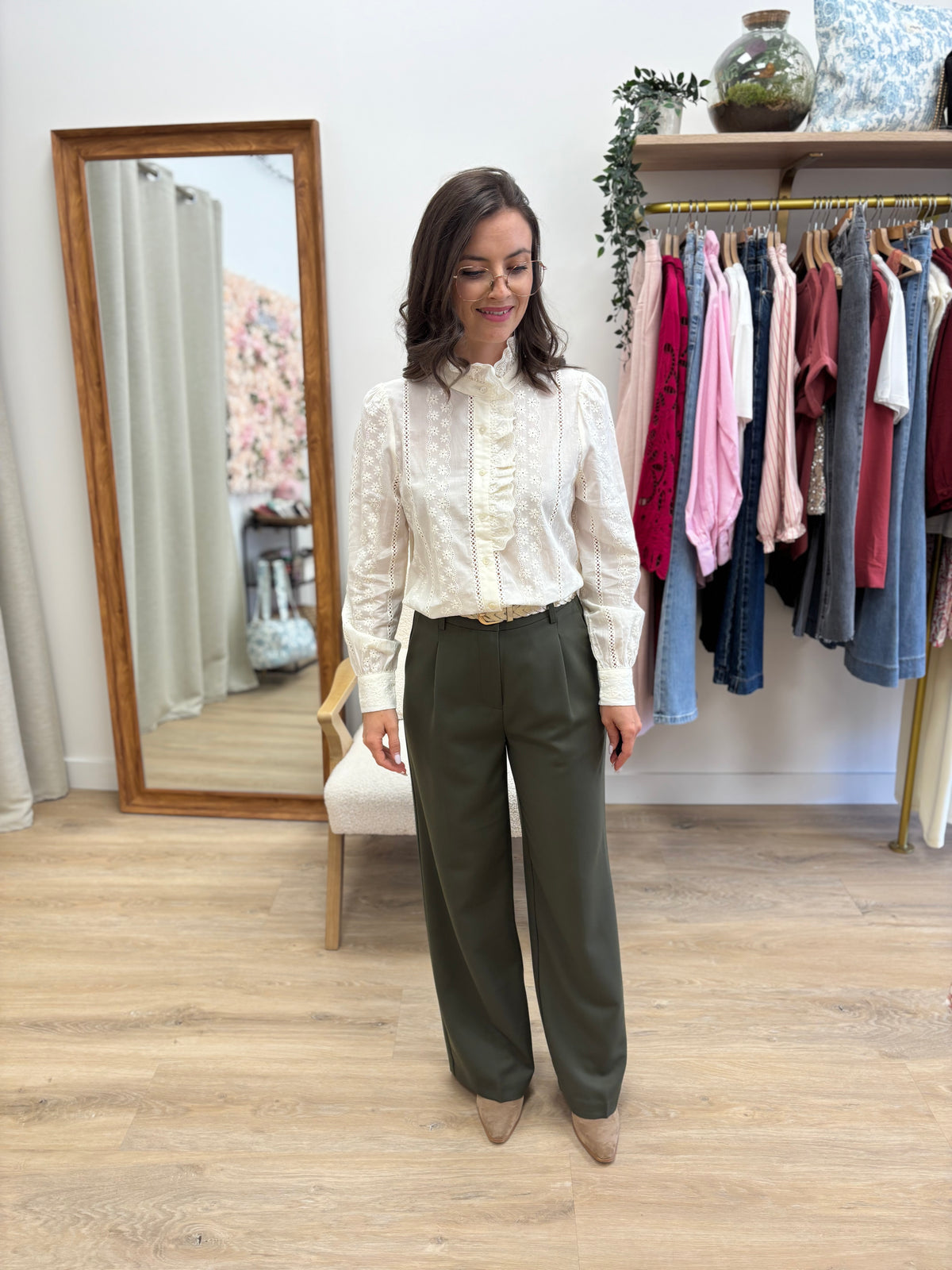Pantalon Margaux kaki