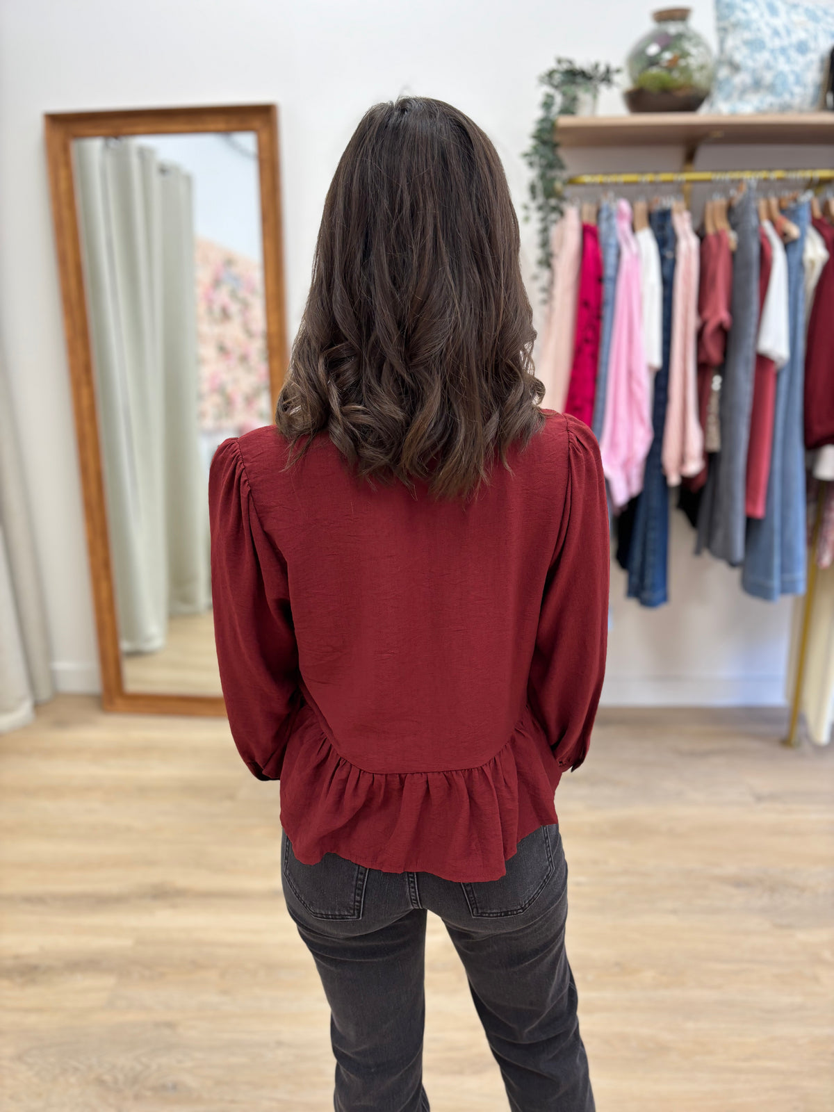 Blouse Mia rouge