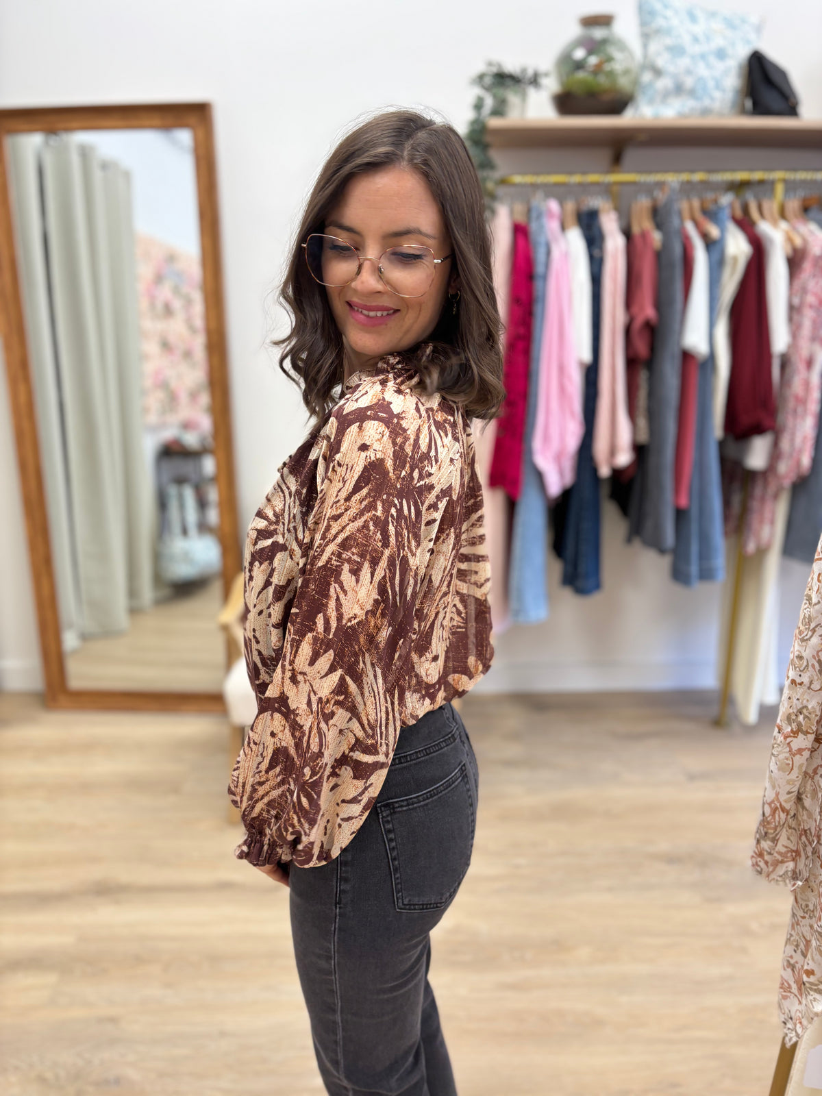 Blouse Nadine choco