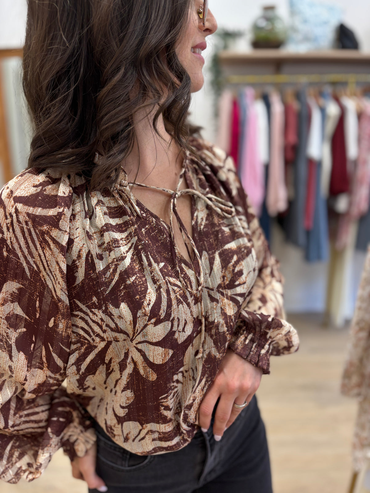 Blouse Nadine choco