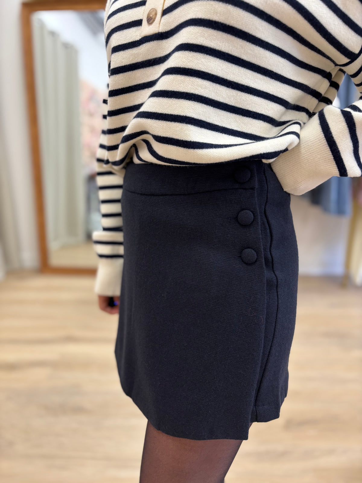 Jupe-short Claire marine