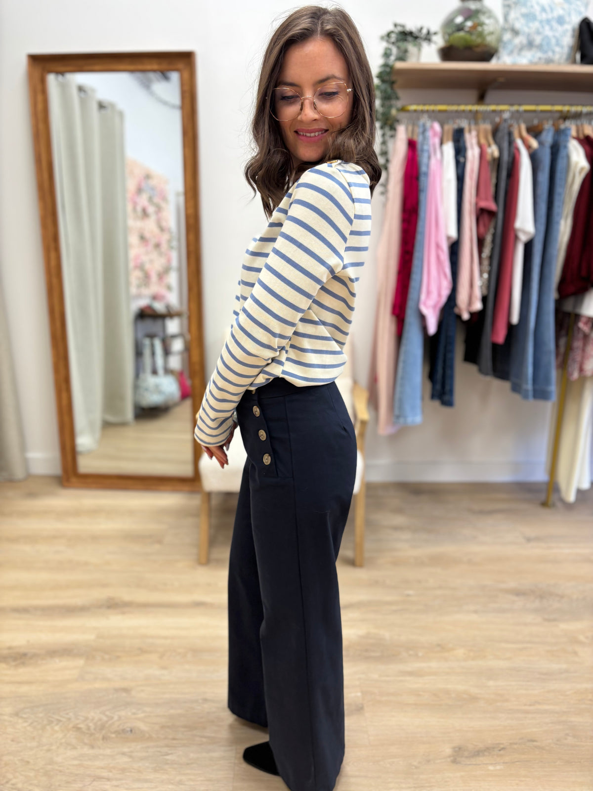 Pantalon Clémentine marine