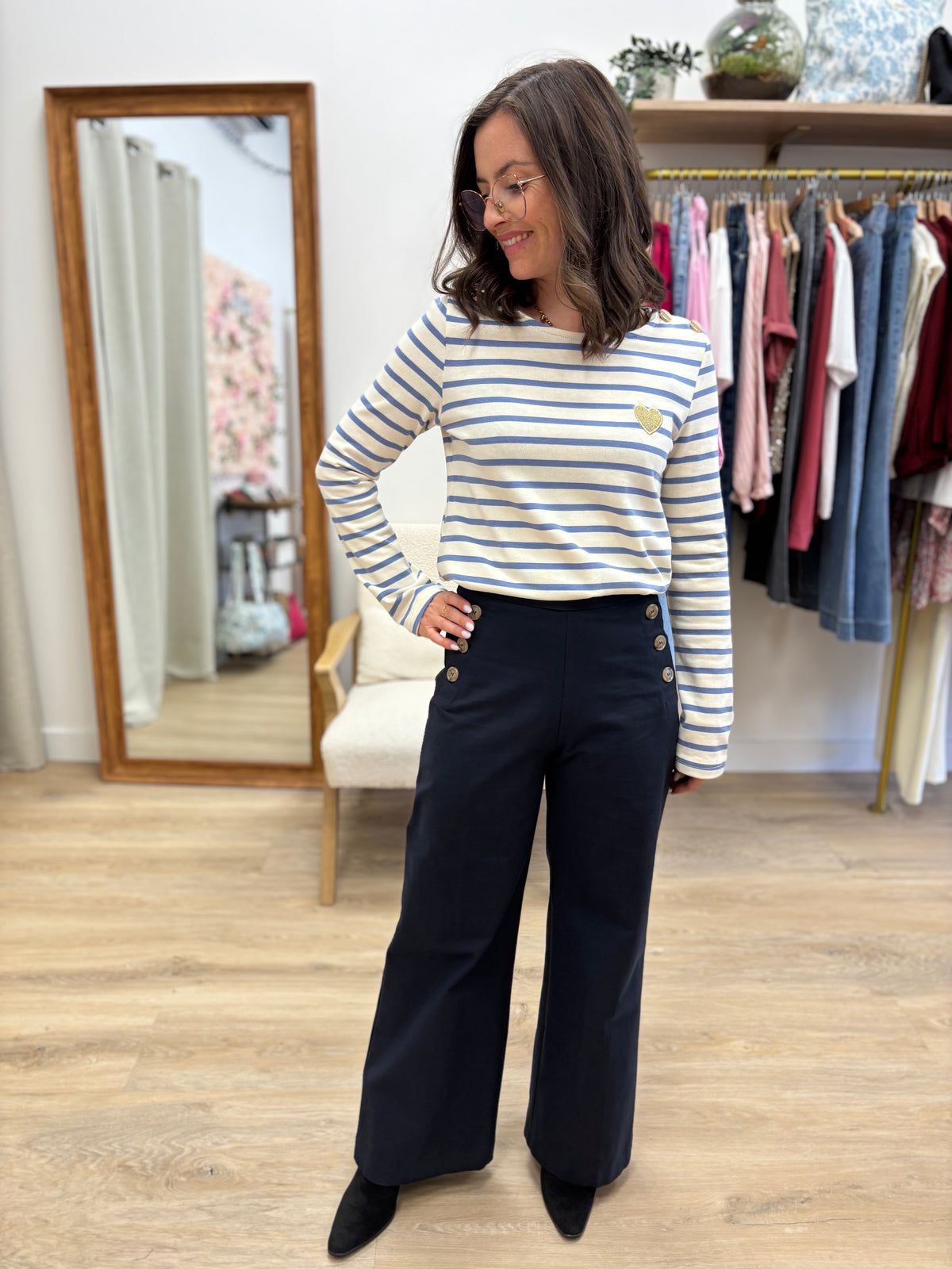 Pantalon Clémentine marine