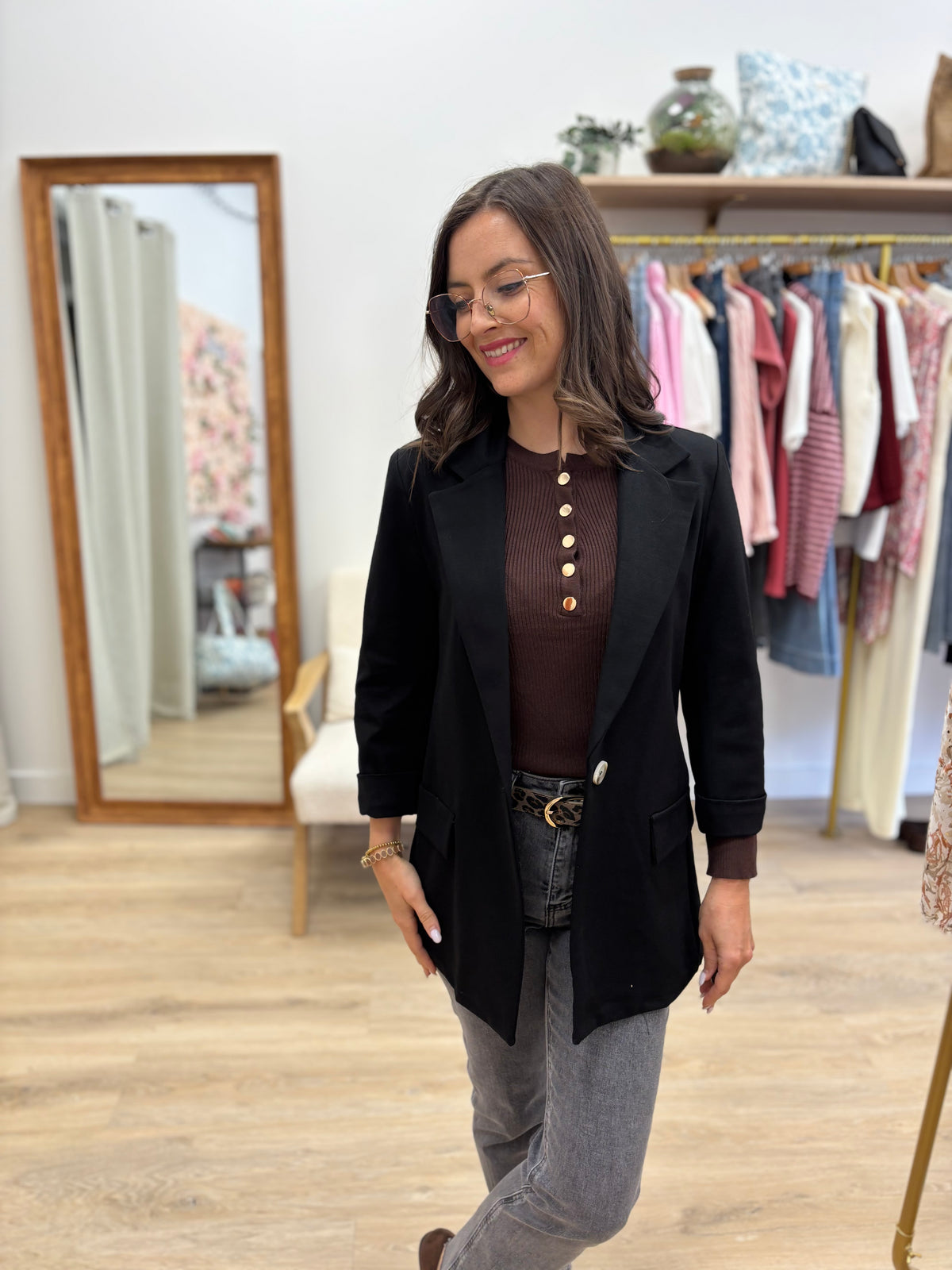 Veste tailleur Sixtine noire