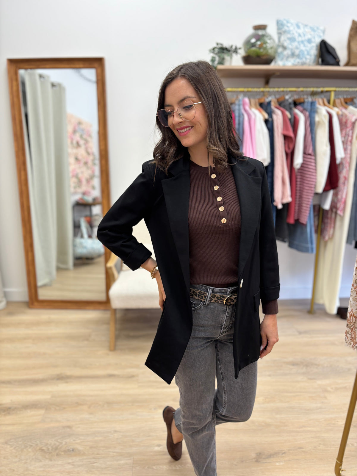 Veste tailleur Sixtine noire