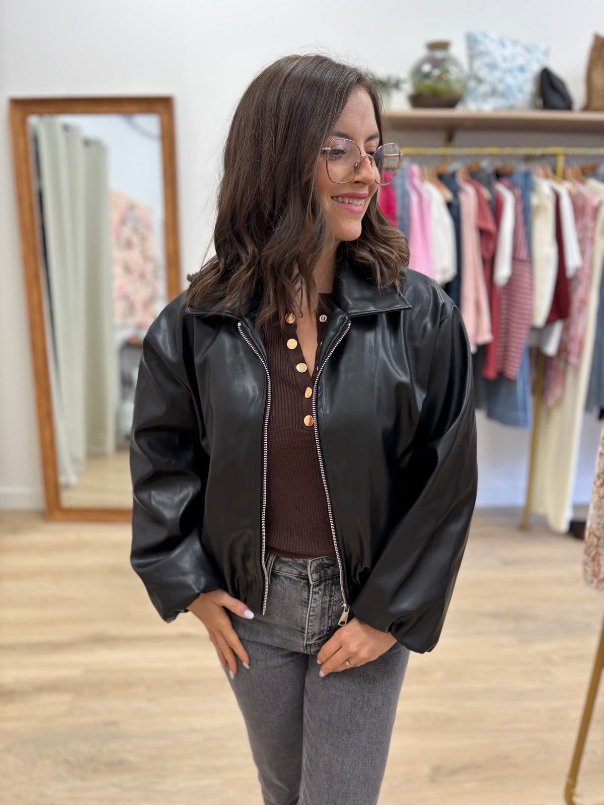 Bomber Angèle noir