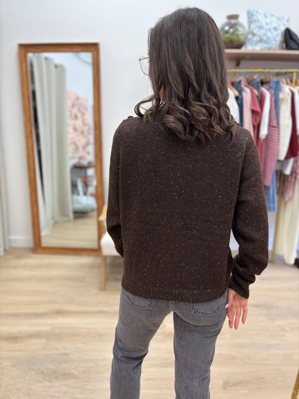 Gilet Ophélie choco