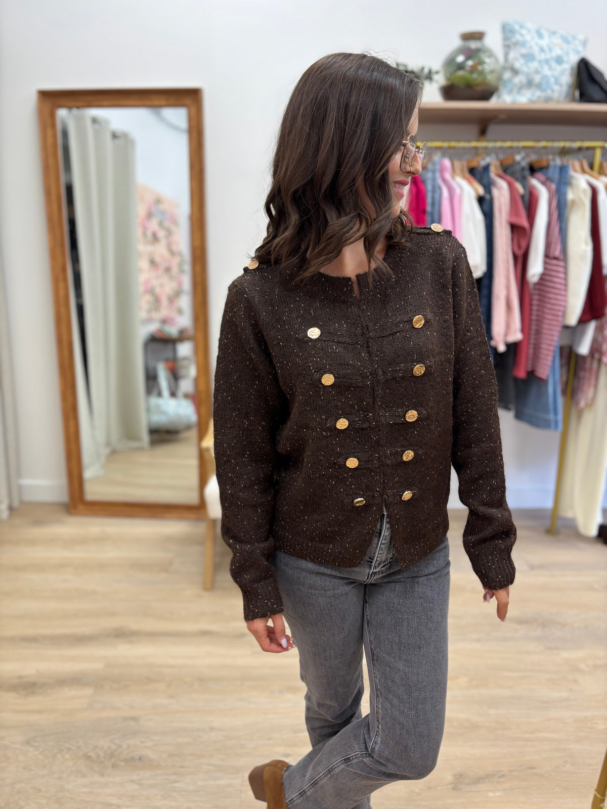 Gilet Ophélie choco