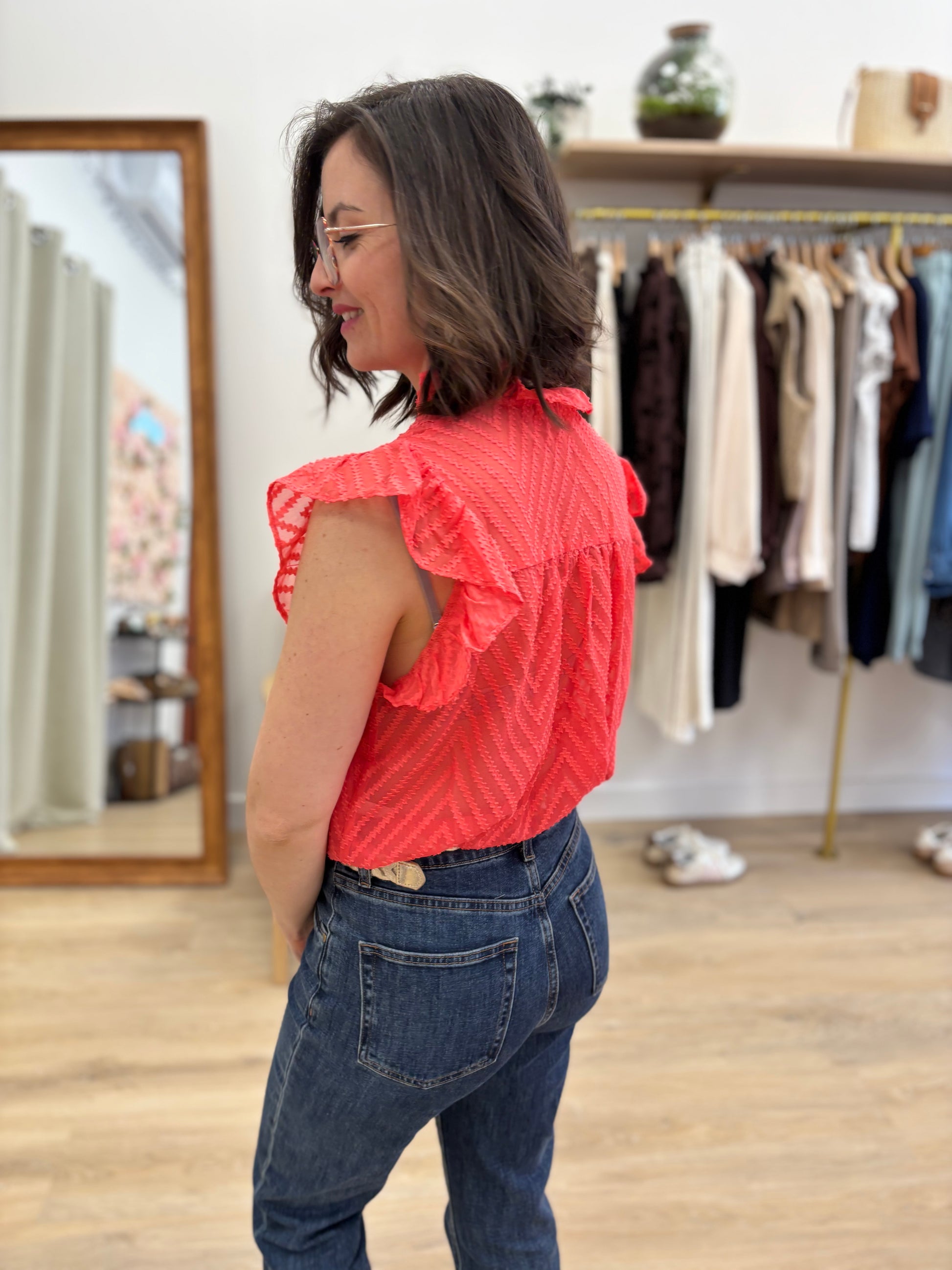 Blouse Marie corail