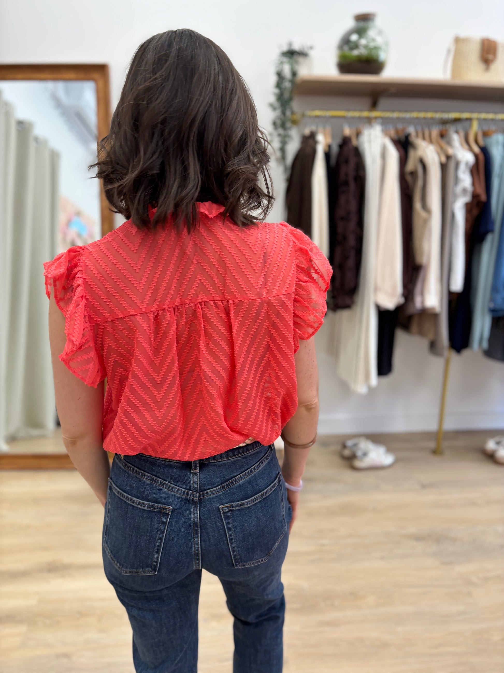 Blouse Marie corail