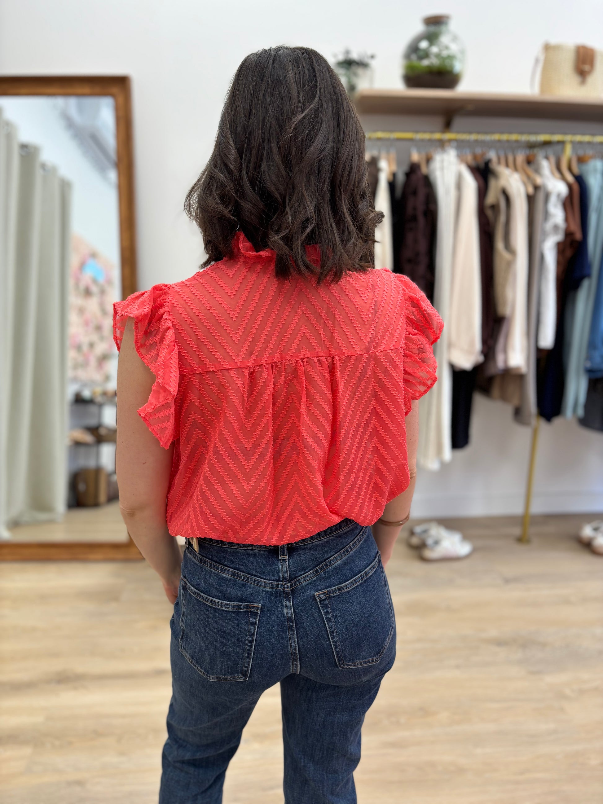 Blouse Marie corail