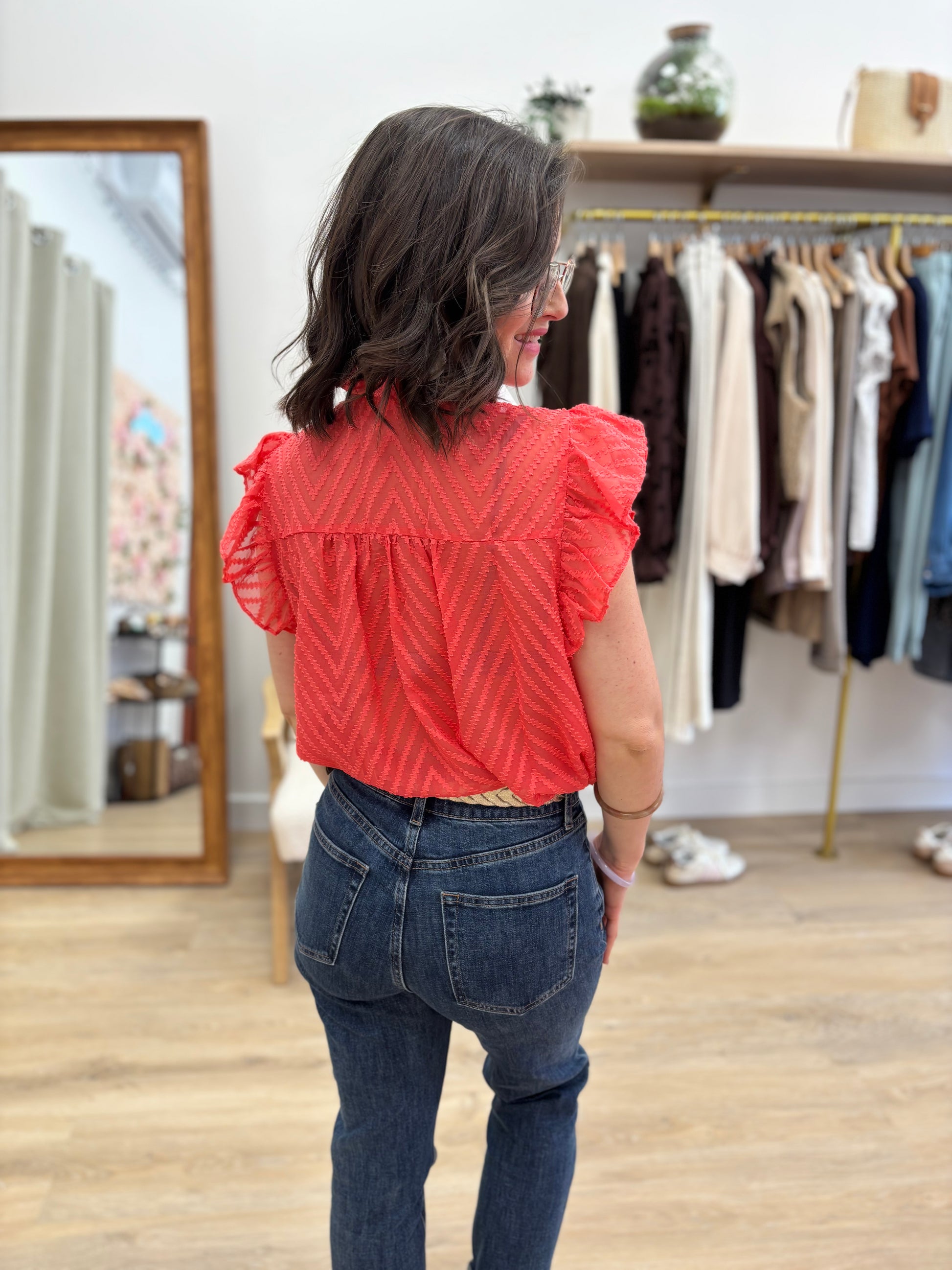 Blouse Marie corail