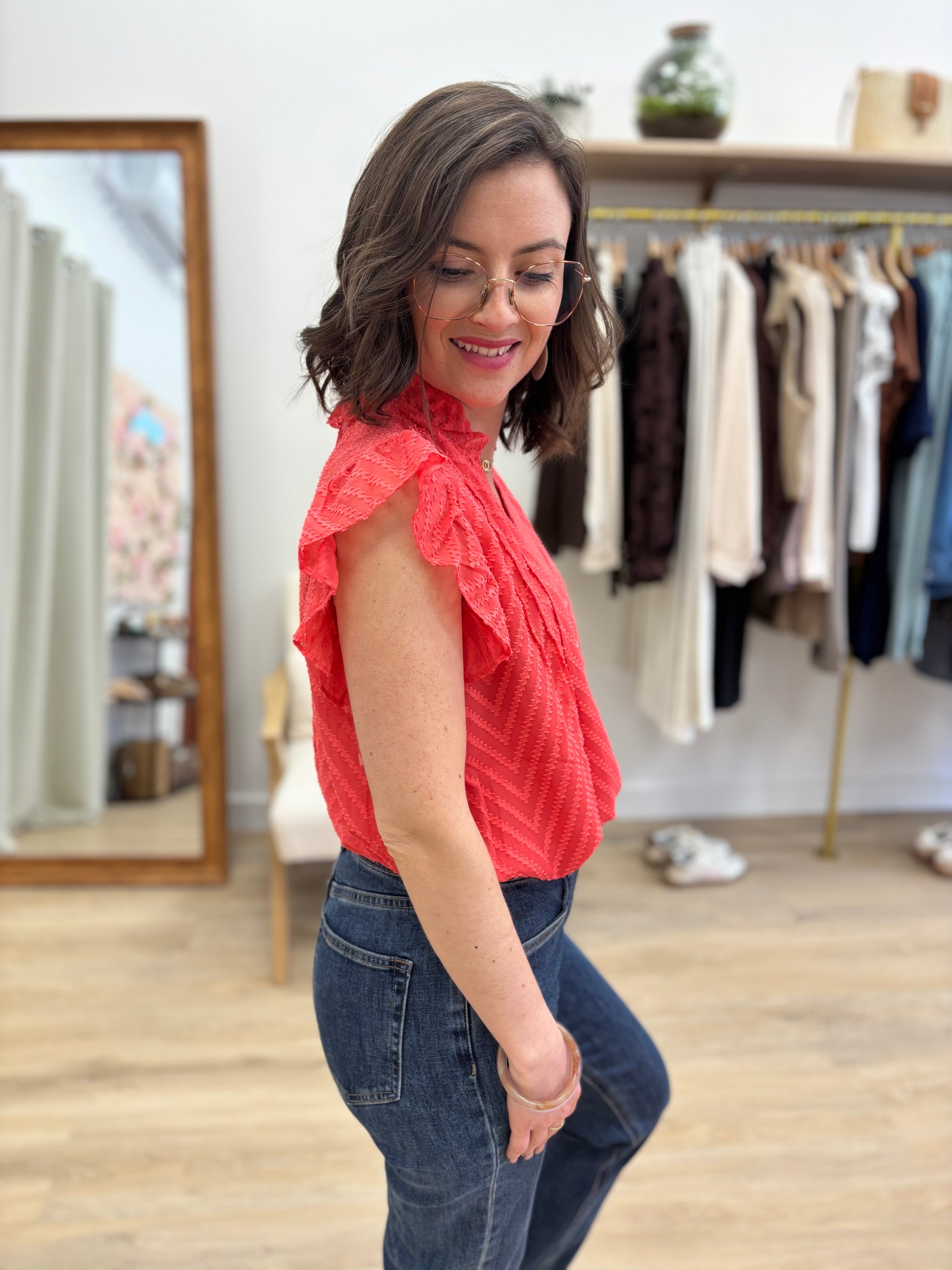 Blouse Marie corail