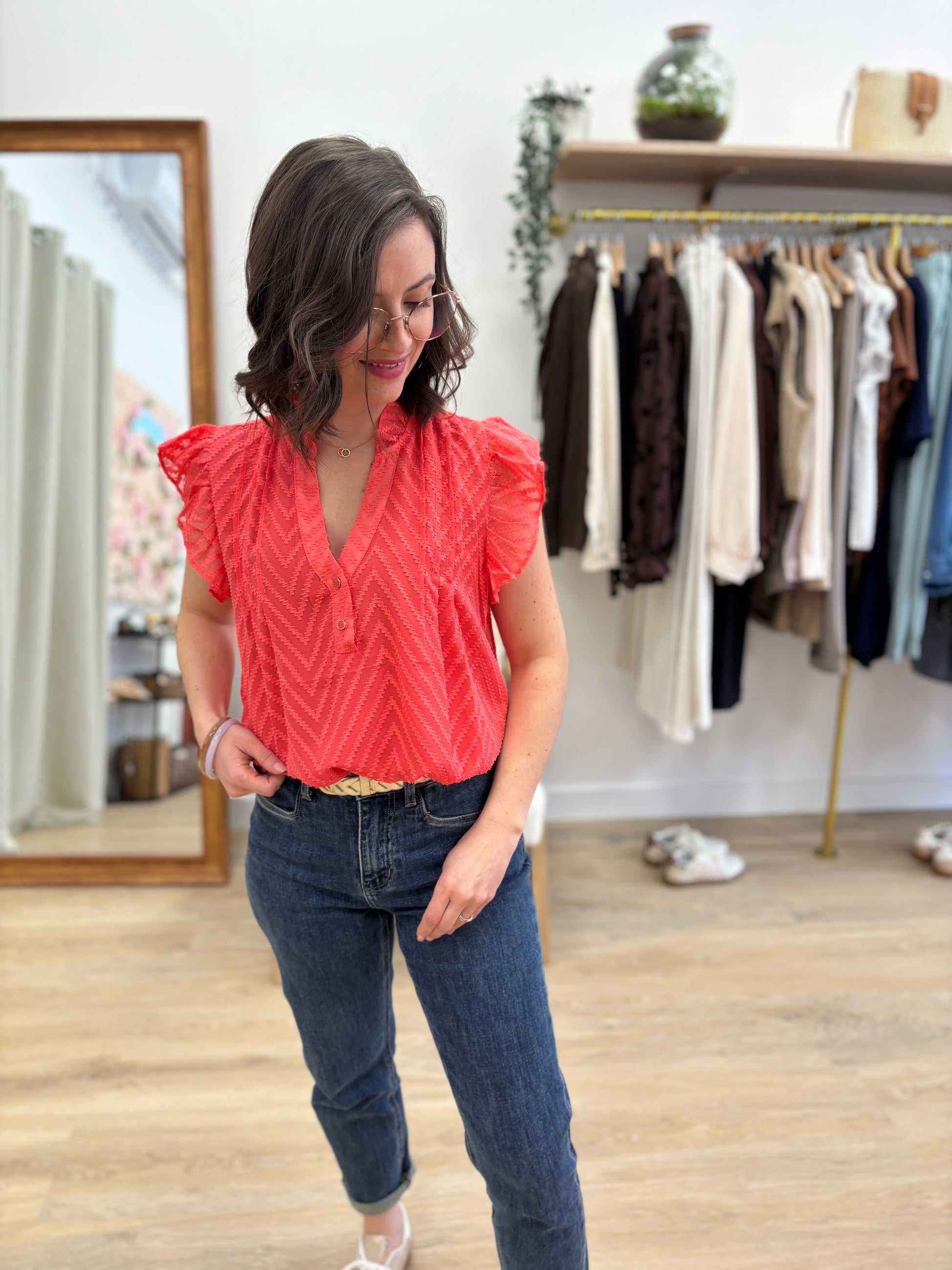 Blouse Marie corail
