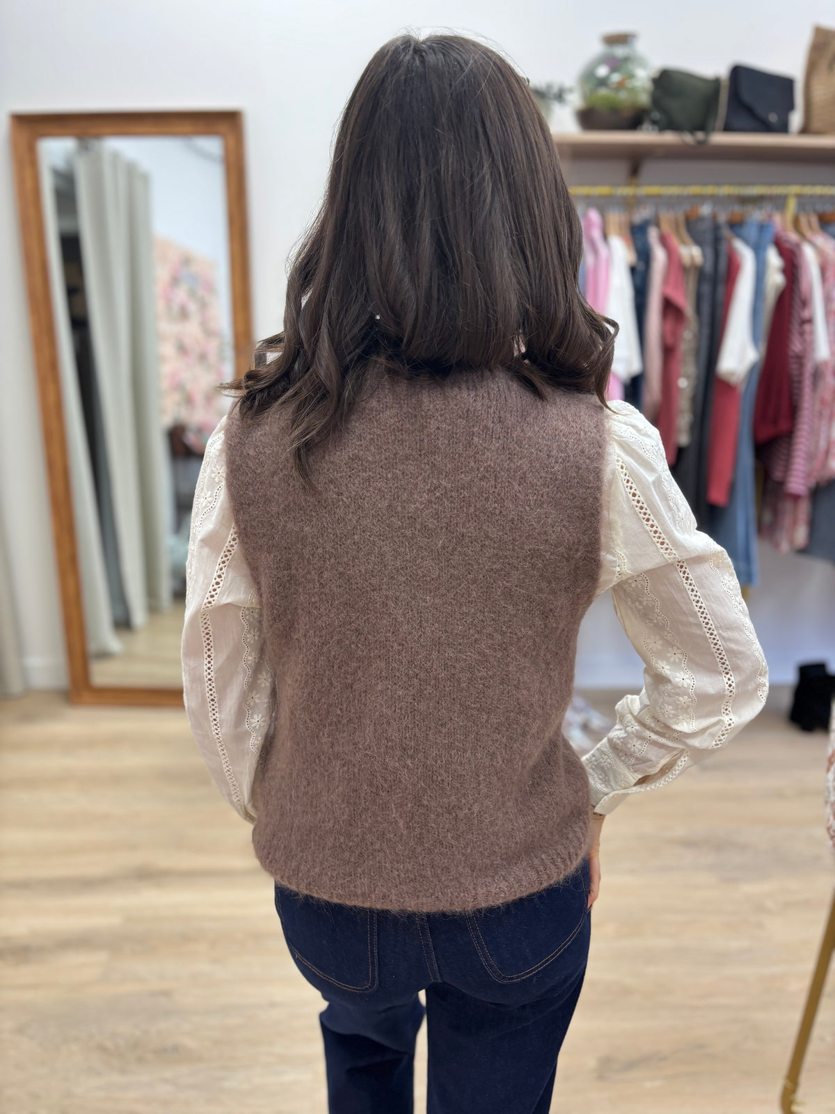 Pull Morgane taupe