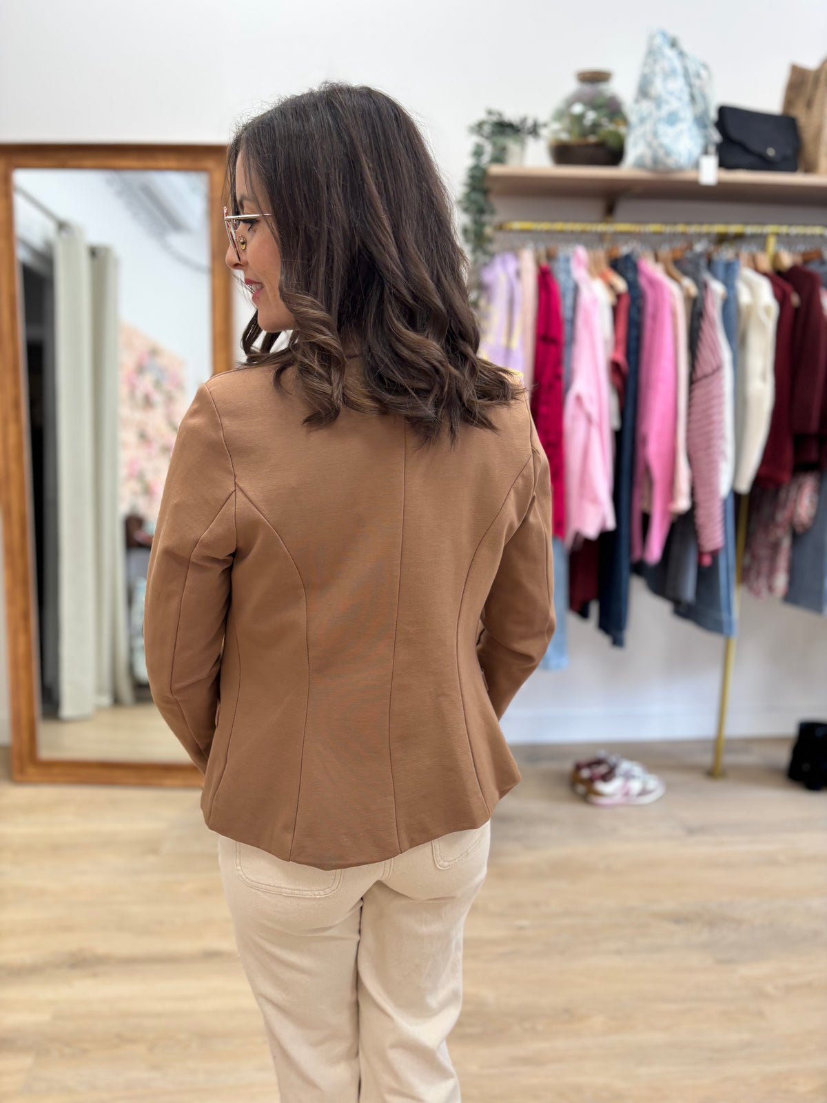 Veste courte Quitterie camel